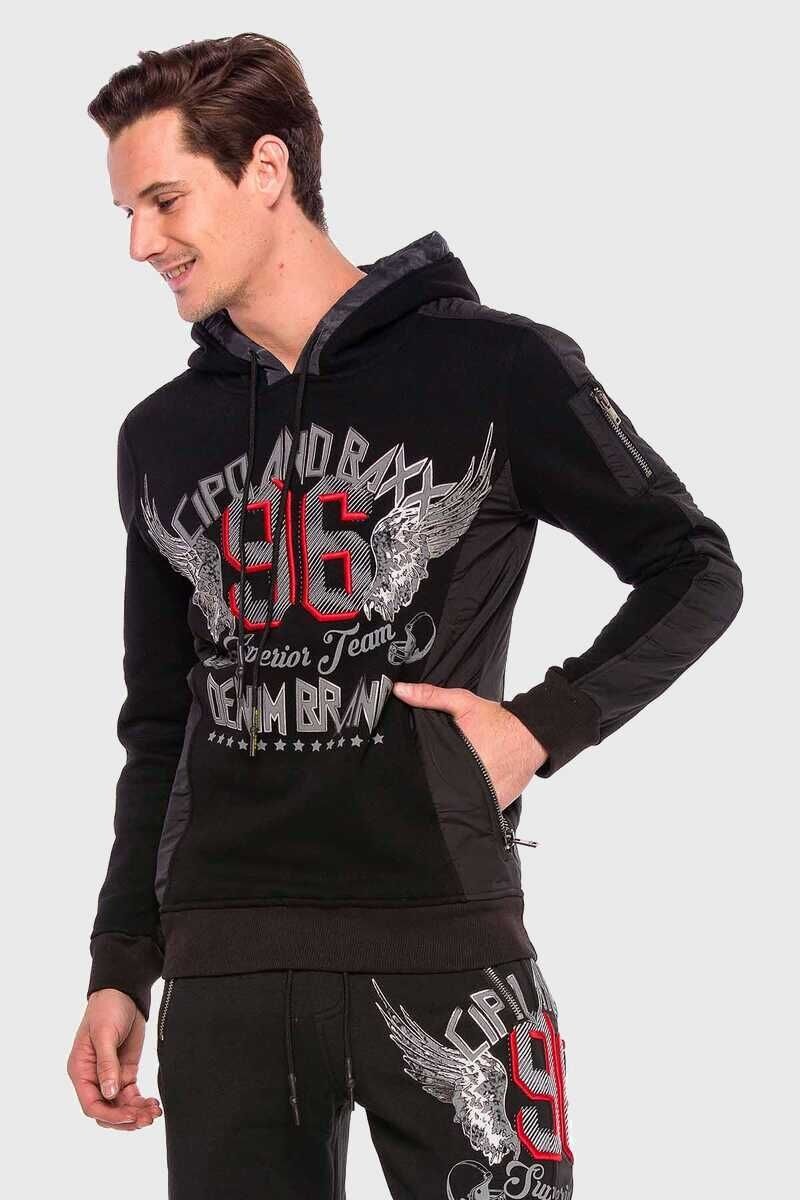 Cipo & Baxx Kapuzenpullover »Sweatshirt«, mit coolem Print