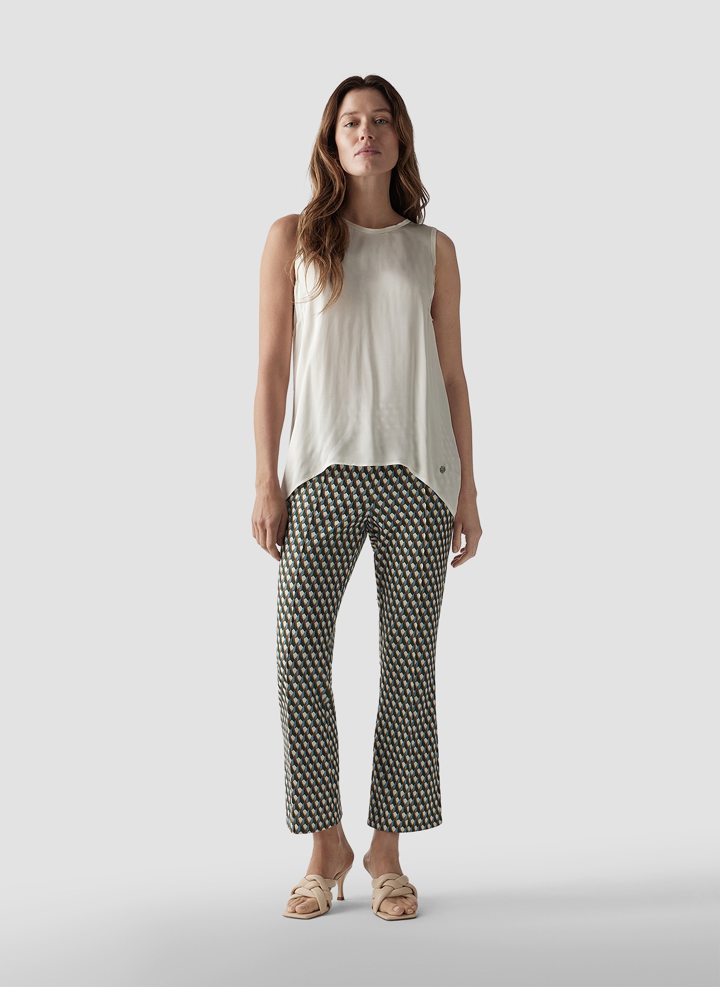 LeComte Jerseyhose »LeComte Elegante geometrisch gemusterte Hose für Damen«