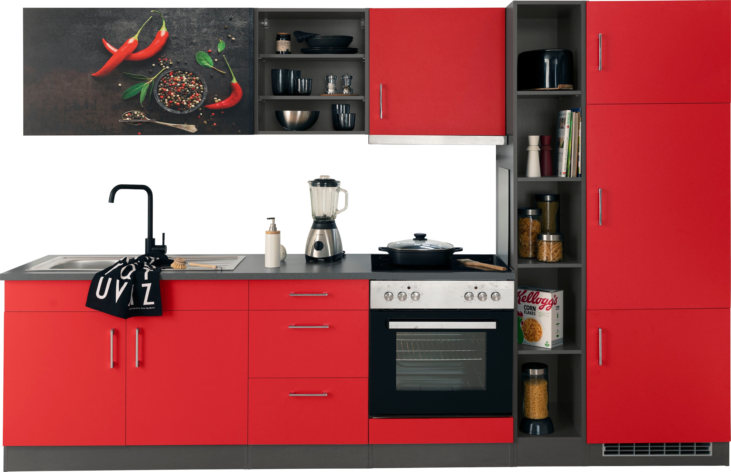 KOCHSTATION Küchenzeile "KS-Paris – Küchen mit einzigartigen Fotomotiven au günstig online kaufen