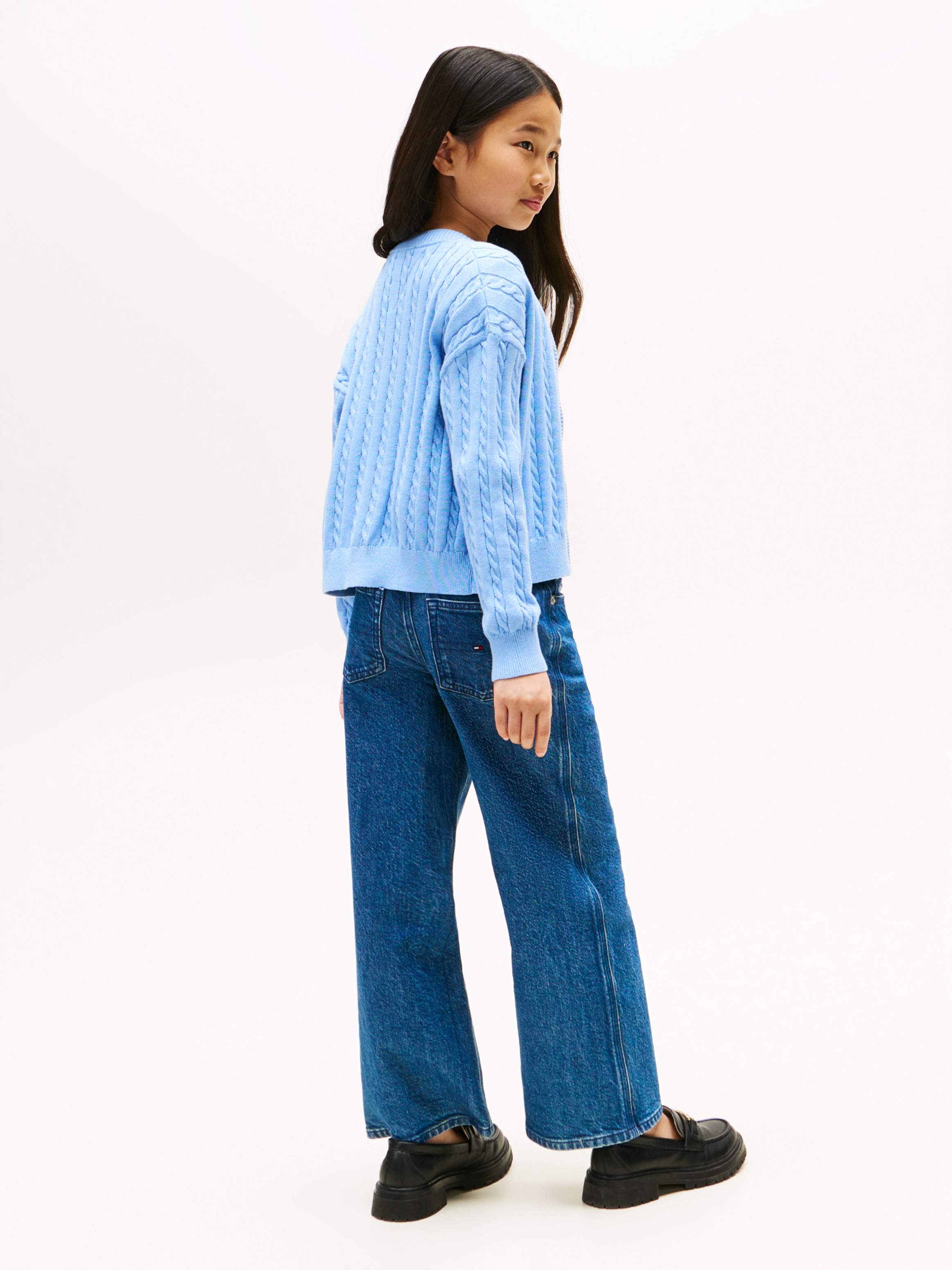 Tommy Hilfiger Strickjacke »CABLE CARDIGAN«, für Kinder bis 16 Jahre, mit Zopfmuster