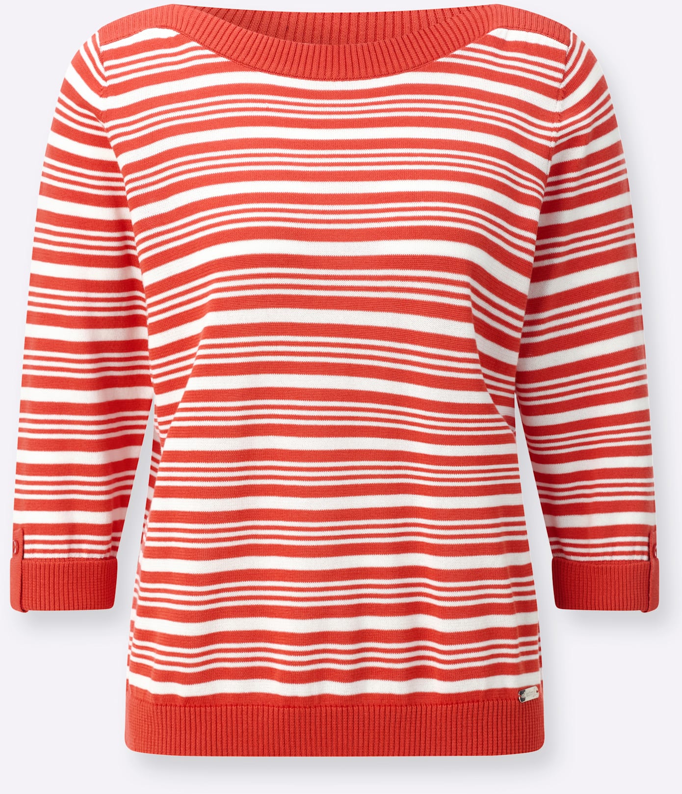 Thumbnail - Casual Looks 3/4 Arm-Pullover "Ringel-Pullover"