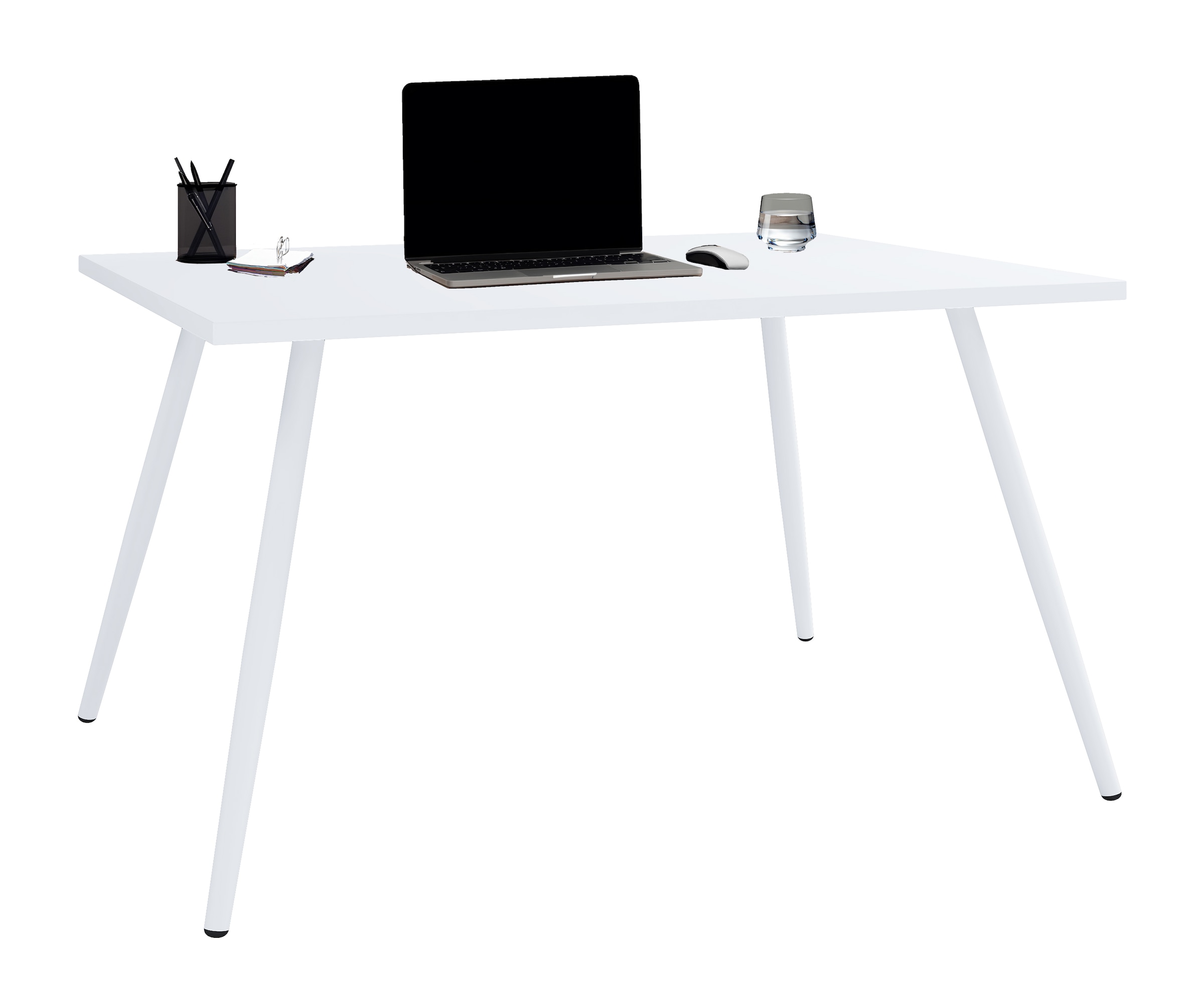 Schreibtisch VCM "Schreibtisch Bürotisch Computertisch Salia 138x50", weiß, B:138cm T:50cm, Tische, Schreibtisch - B/H/T: 138cm x 50cm