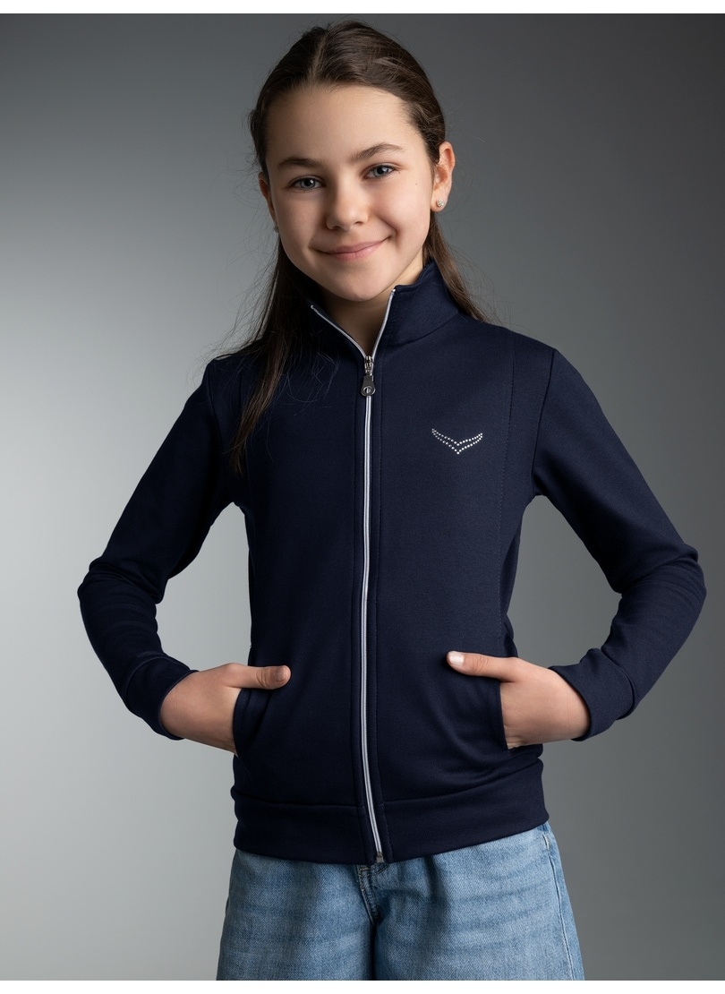 Trigema Sweatjacke "TRIGEMA Jacke veredelt mit Kristallsteinen" 1 Stk.