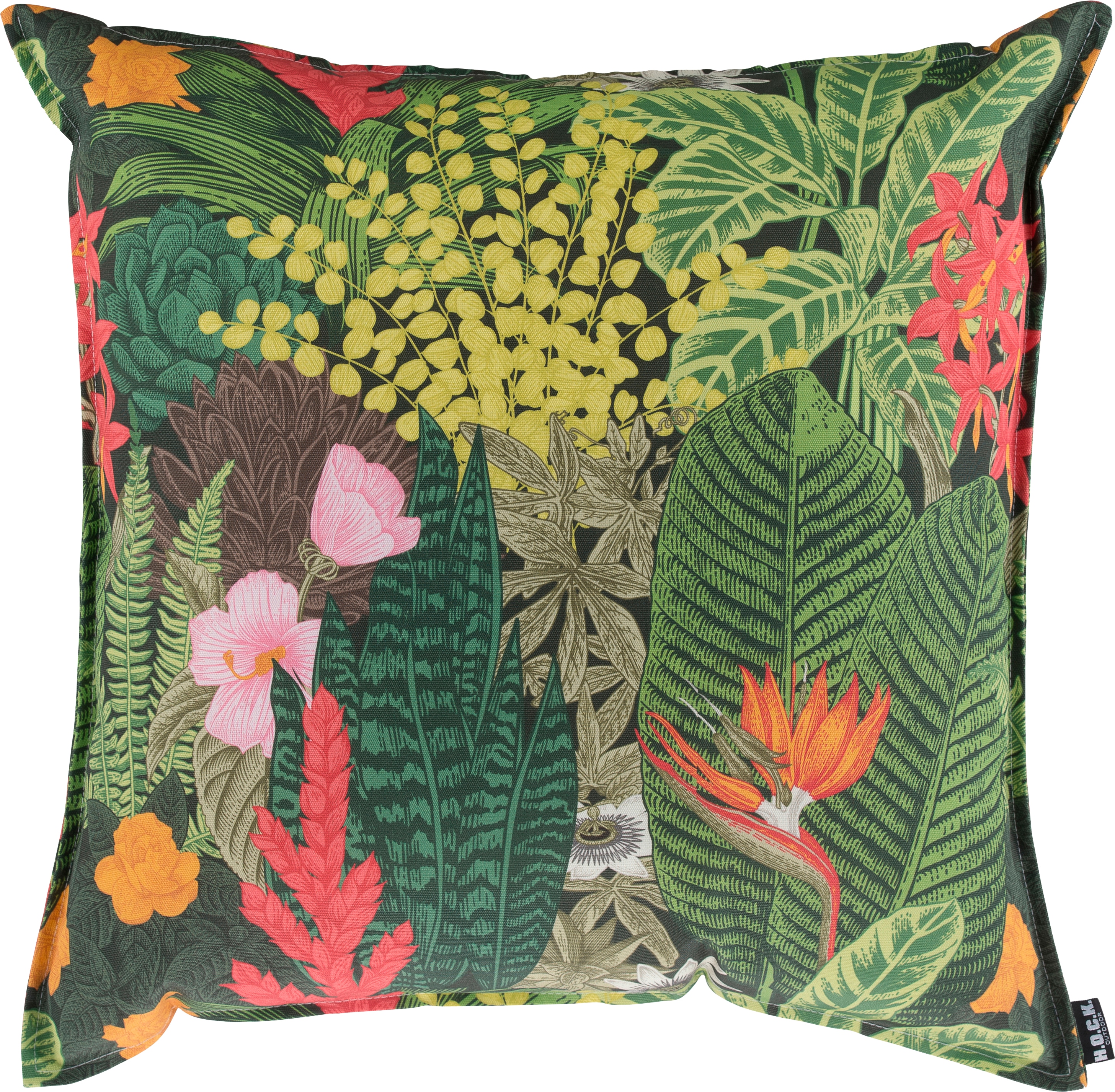 H.O.C.K. Dekokissen "Forever Green" Outdoor geeignet, Wendekissenhülle mit Füllung, 1 Stück
