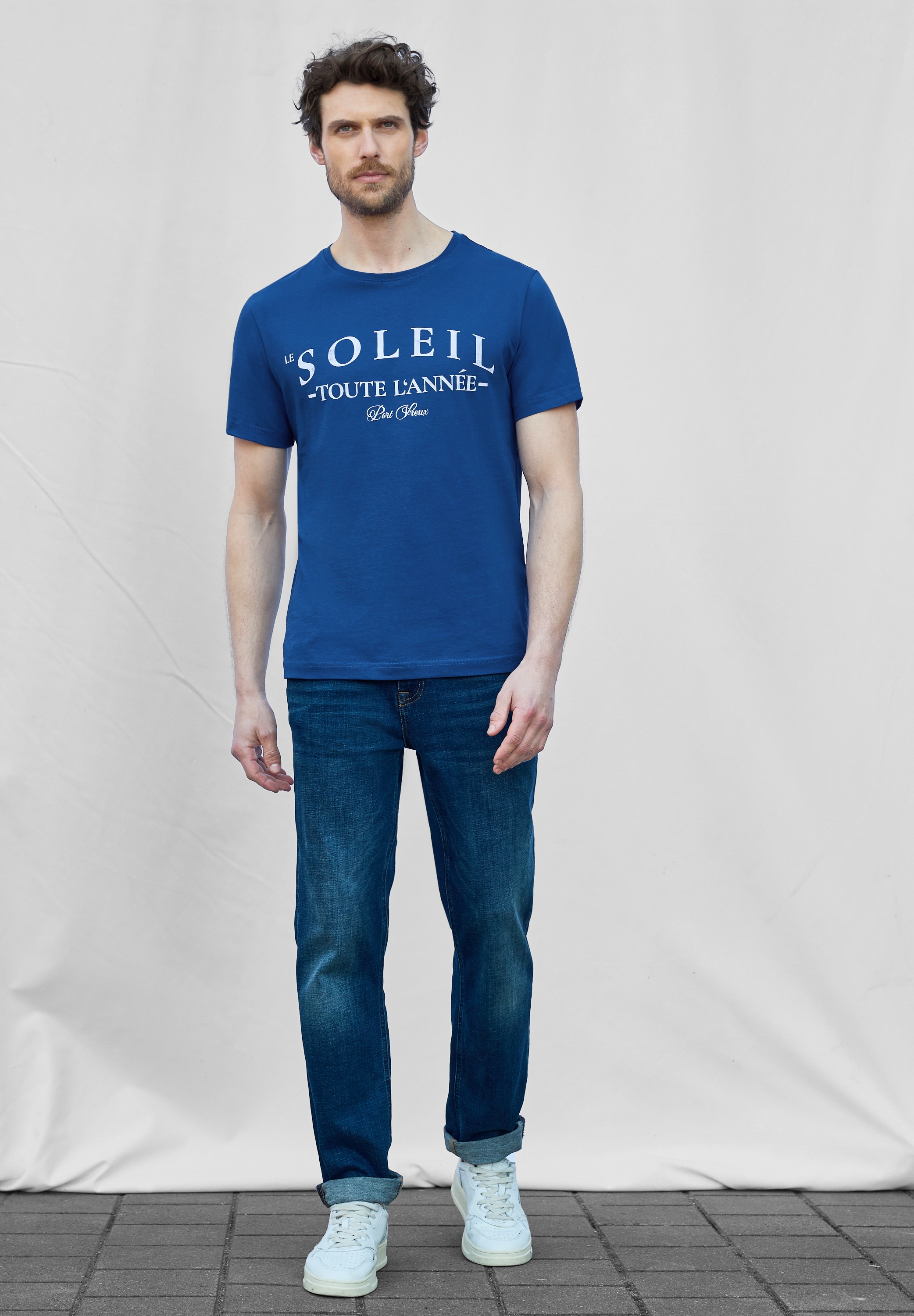 STREET ONE MEN T-Shirt, aus reiner Baumwolle