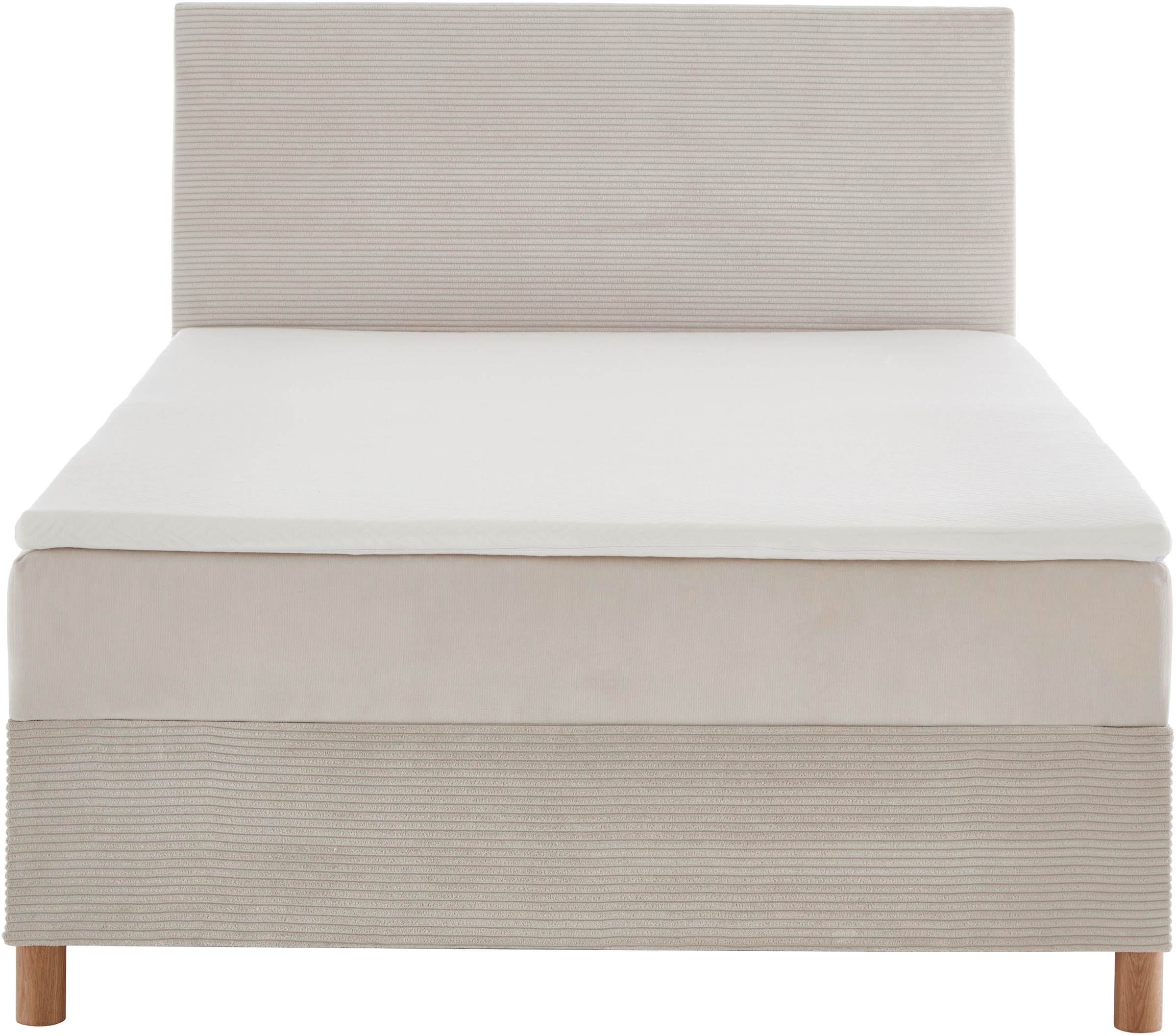 meise.möbel Boxbett »Korsika inkl. Bettkasten, mit Cord-Stoff bezogen«