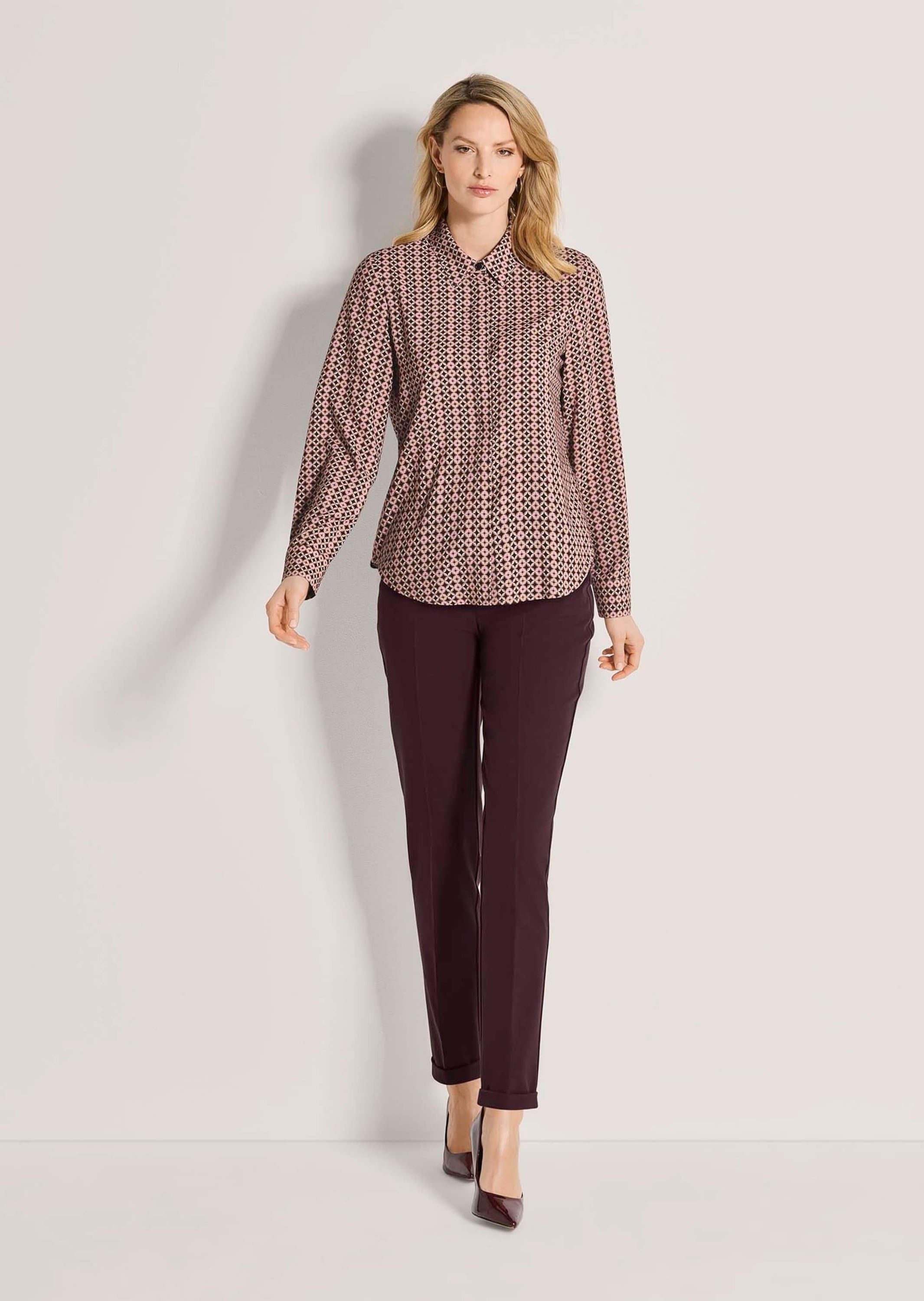 MADELEINE Hemdbluse »Bluse Bluse mit geometrischem Druck«