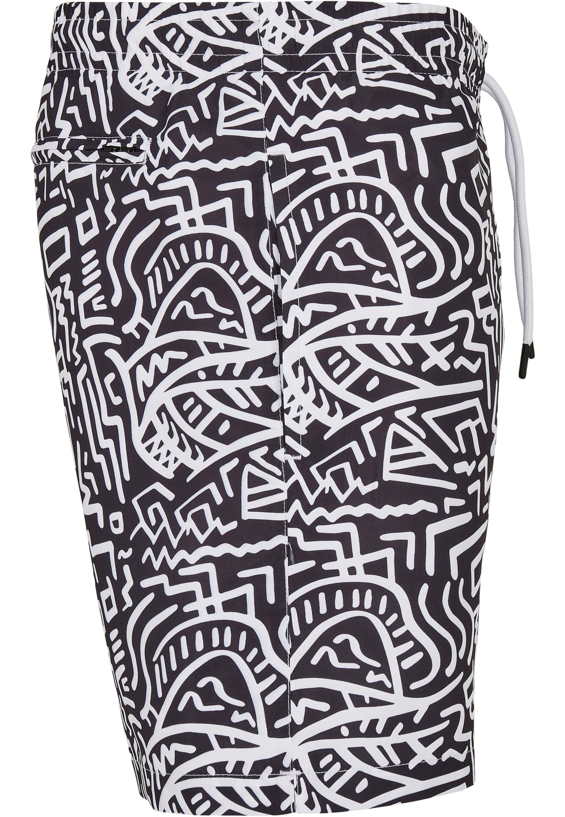 URBAN CLASSICS Badeshorts »Urban Classics Herren Pattern Swim Shorts«