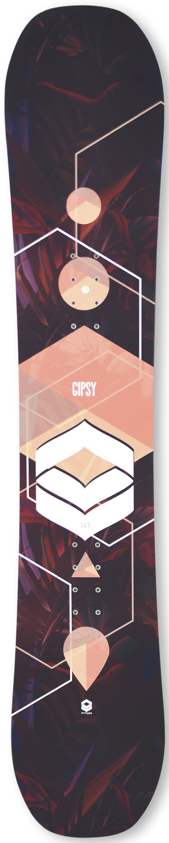 Thumbnail - F2 Snowboard "FTWO Gipsy woman peach", (Set, 2er-Pack), Inkl. Bindung mit Befestigungsmaterialien