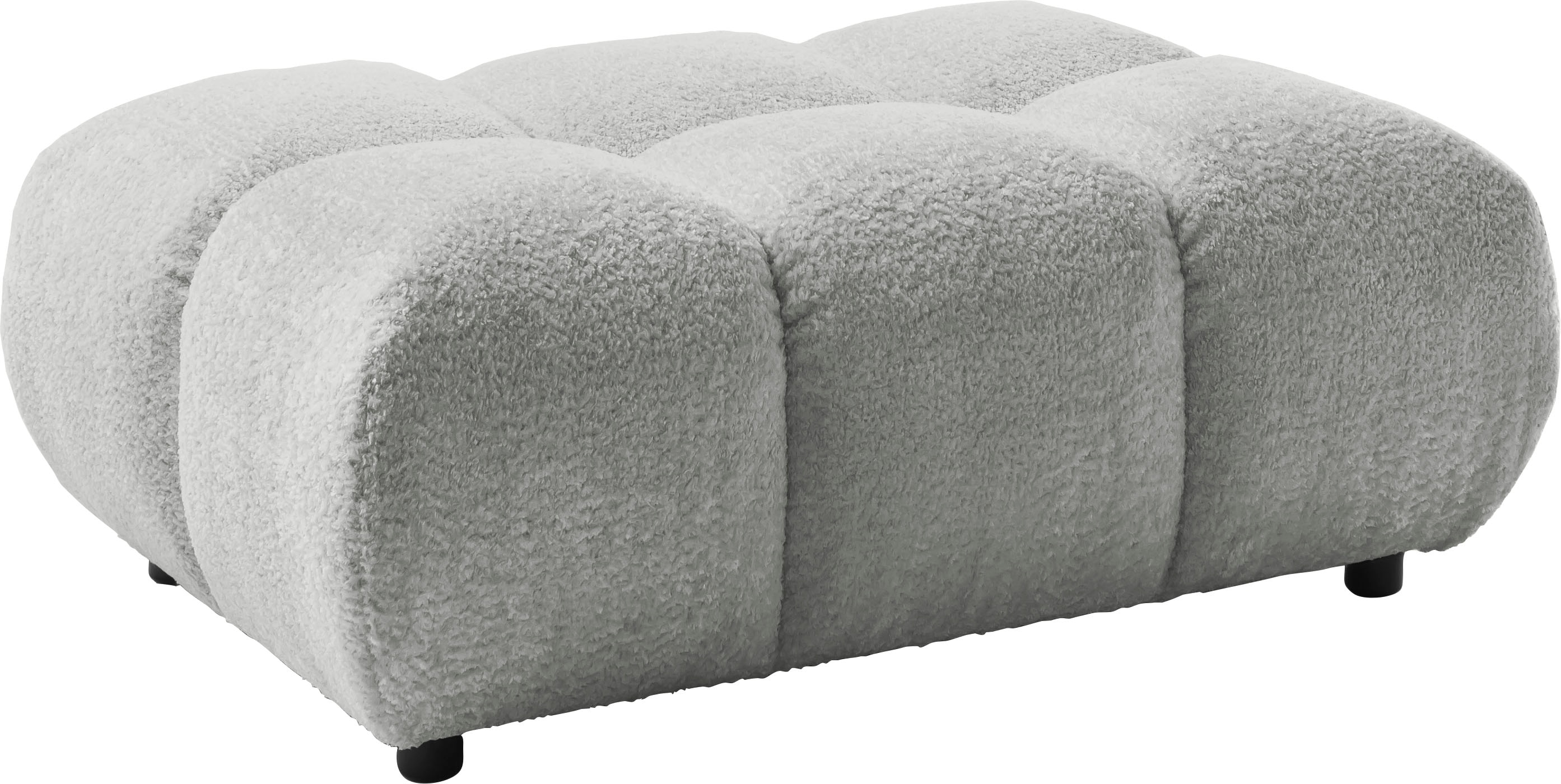 Home affaire Polsterhocker "Cozy Bubble, mit eleganter Steppung, weich gepolstert, 108x73 cm" 1 Stk. tlg. passend zum Sofa und dem drehbaren Sessel der Graceland-Serie