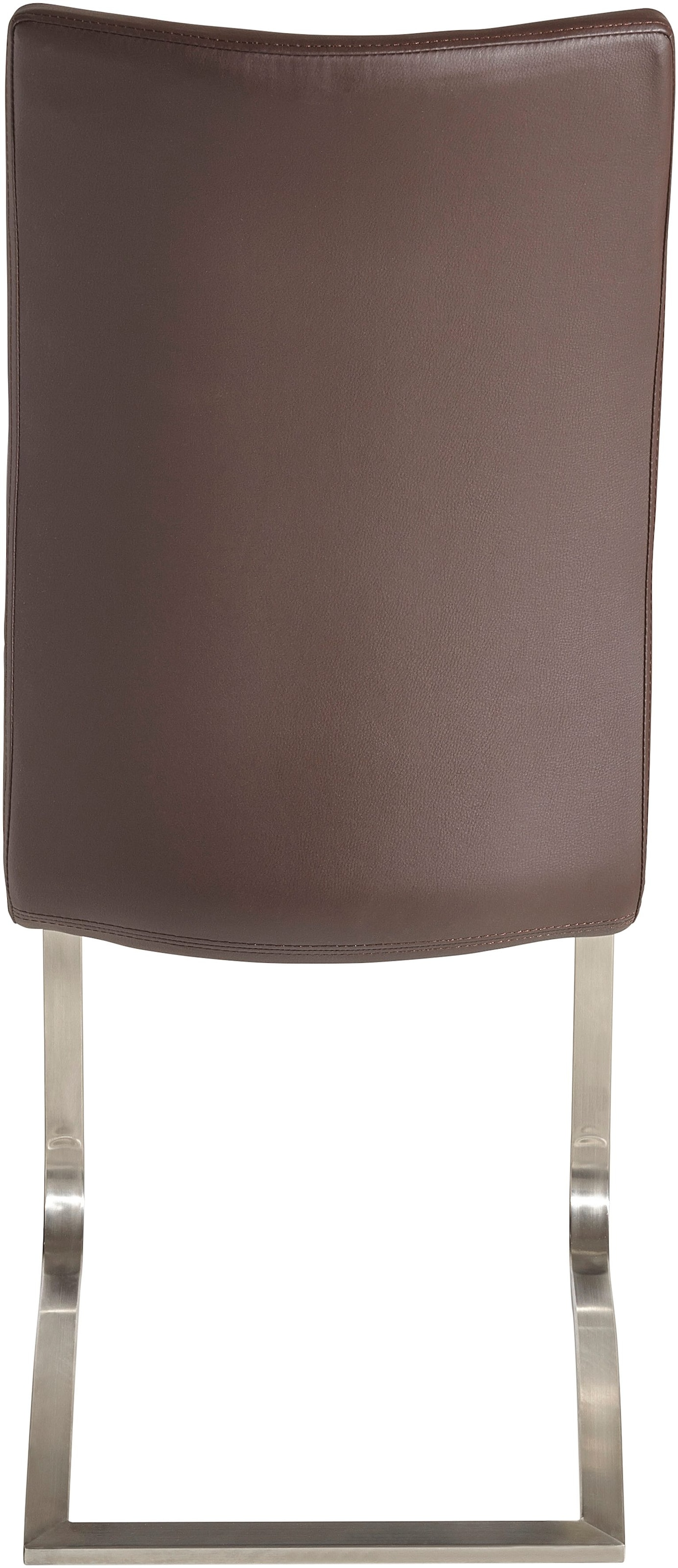 MCA furniture Freischwinger »Arco«, (Set), 2 St., Leder, Stuhl mit Echtlederbezug, belastbar bis 130 Kg