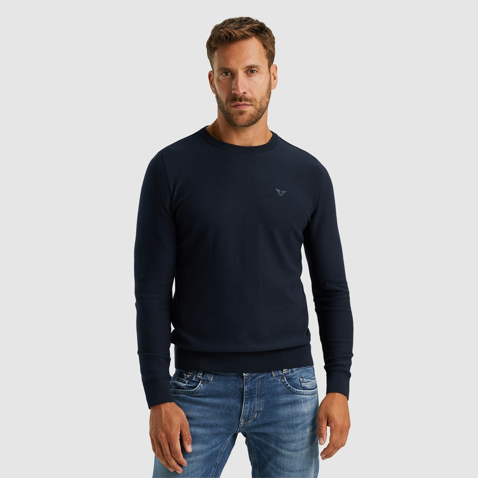 PME LEGEND Strickpullover, mit Logostickerei