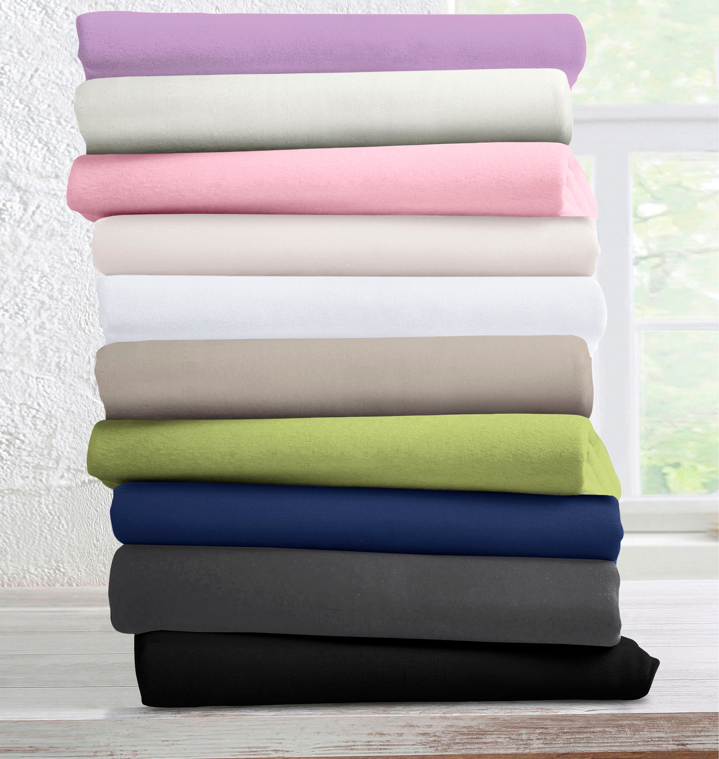 bellana Spannbettlaken "Melone in Gr. 70x140, 90x200, 140x200 oder 180x200 günstig online kaufen