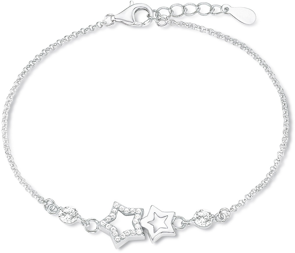 Silberarmband AMOR "Schmuck Geschenk Armkette Herz LIEBE", silber (silberfarben, kristallweiß, kristallweiß), Armbänder, Damen, 19cm, Silber 925 (Sterlingsilber), Silberarmband, Made in Germany - mit Zirkonia (synth.) 5