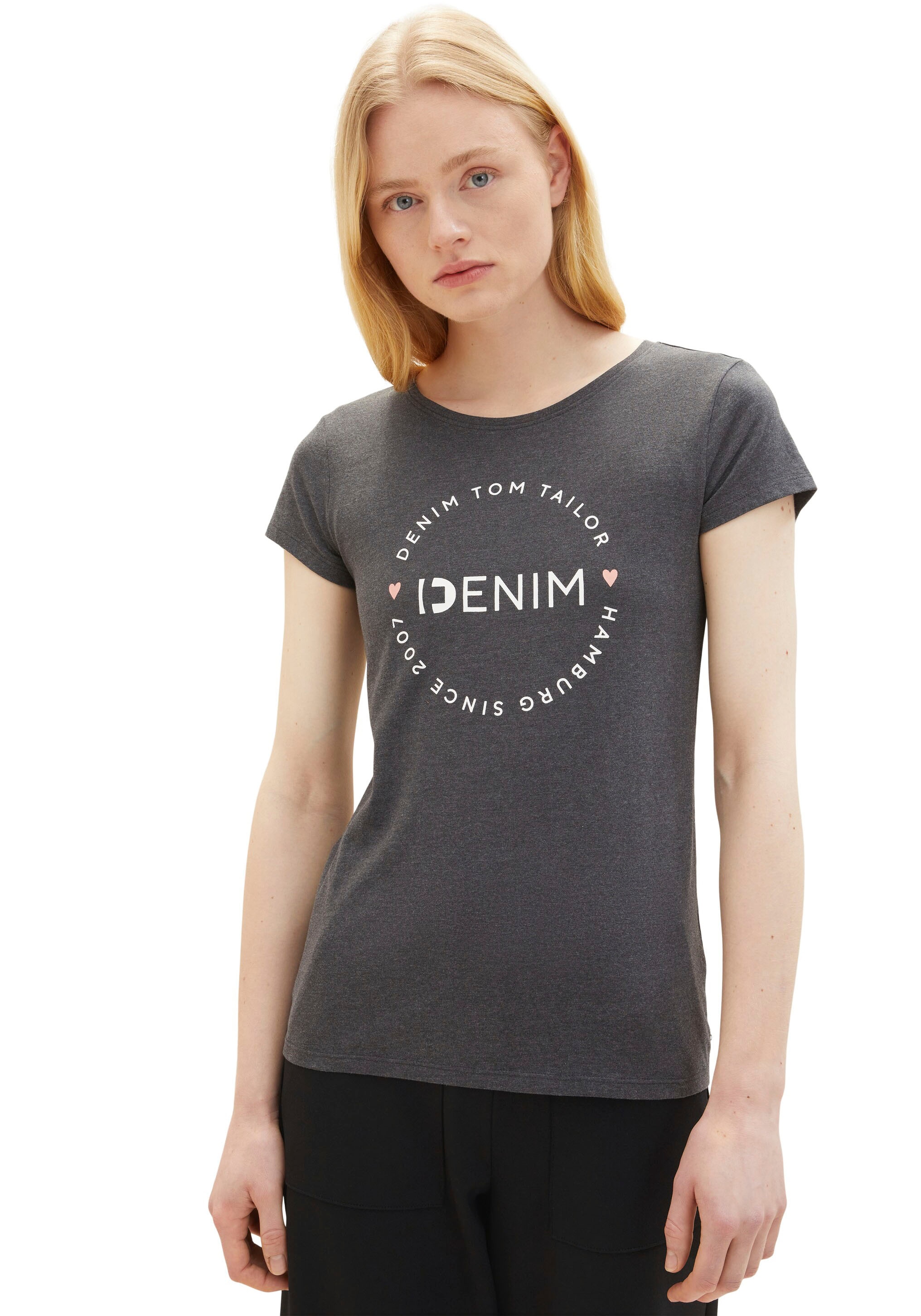 TOM TAILOR Denim T-Shirt, (Packung, online tlg., bestellen BAUR 2 2-er | Pack)