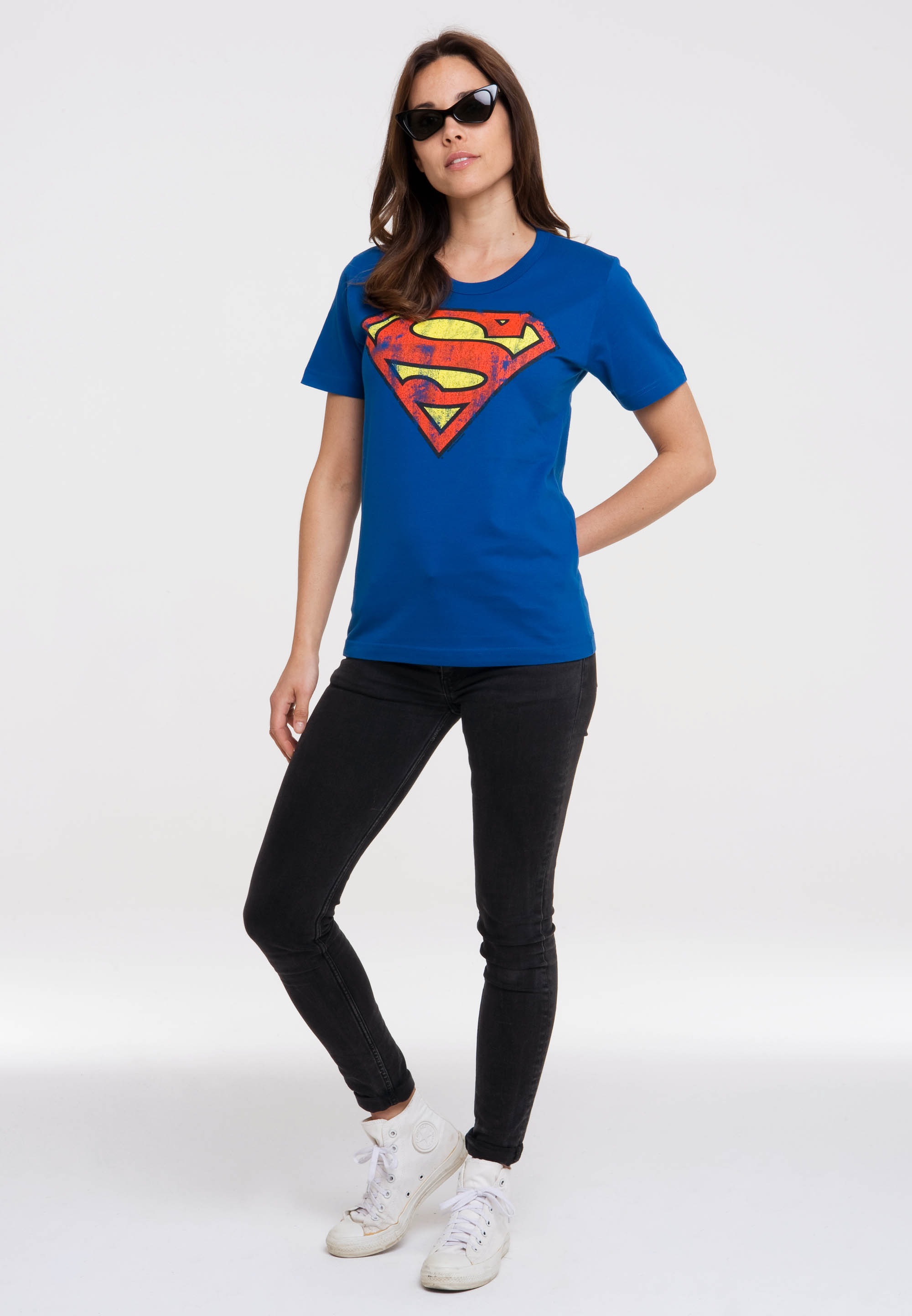 LOGOSHIRT T-Shirt kaufen | – BAUR Print mit Comics »DC lizenziertem Superman«