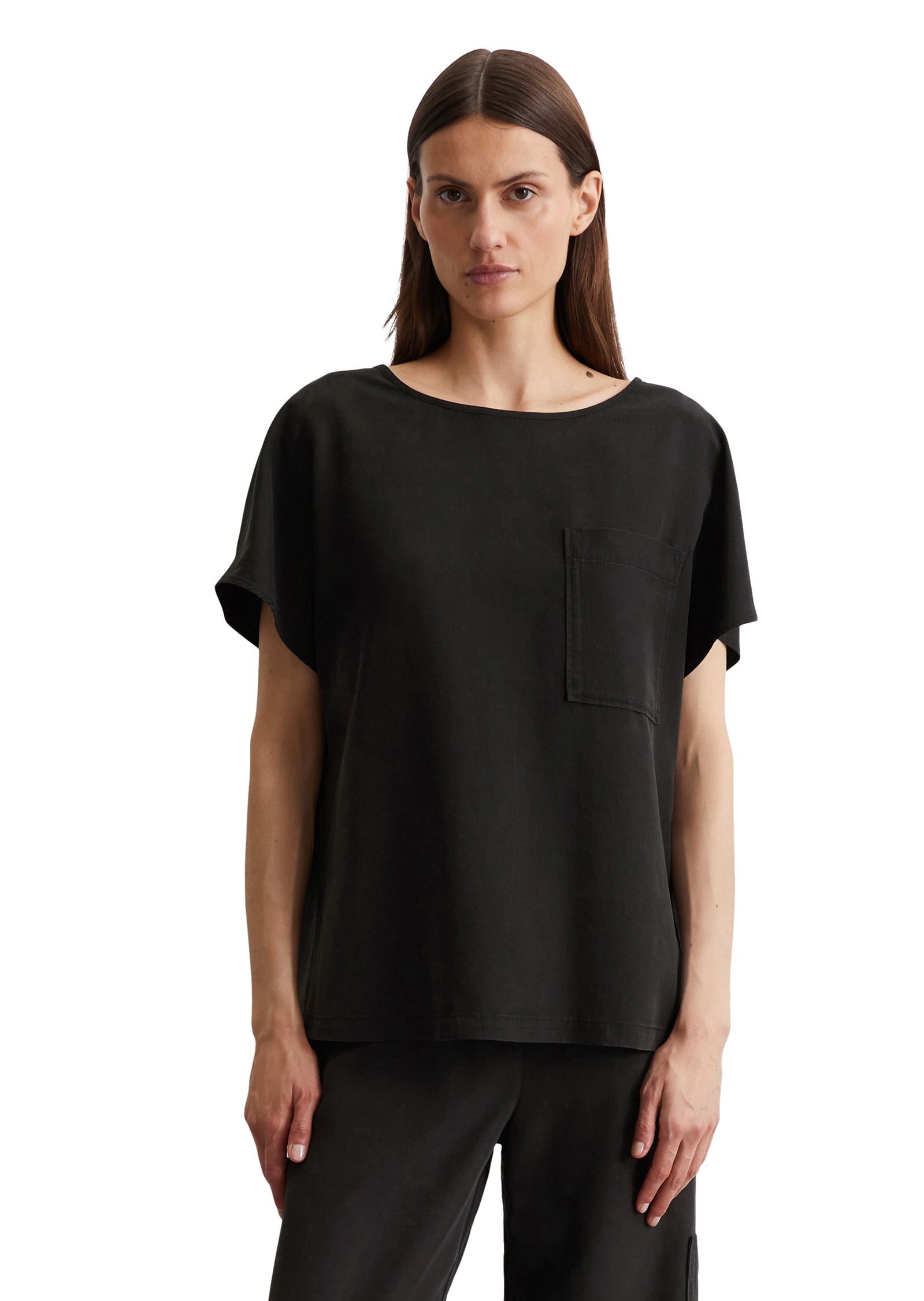 Marc OPolo Kurzarmbluse "aus TENCEL™ Lyocell" günstig online kaufen
