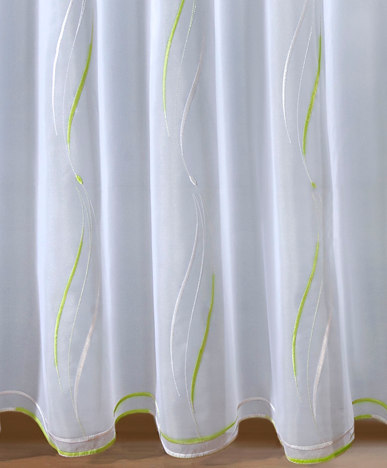 Weckbrodt Gardine "VIVIEN" Smokband 1 Stk. tlg. echte Stickerei, Voile, All günstig online kaufen