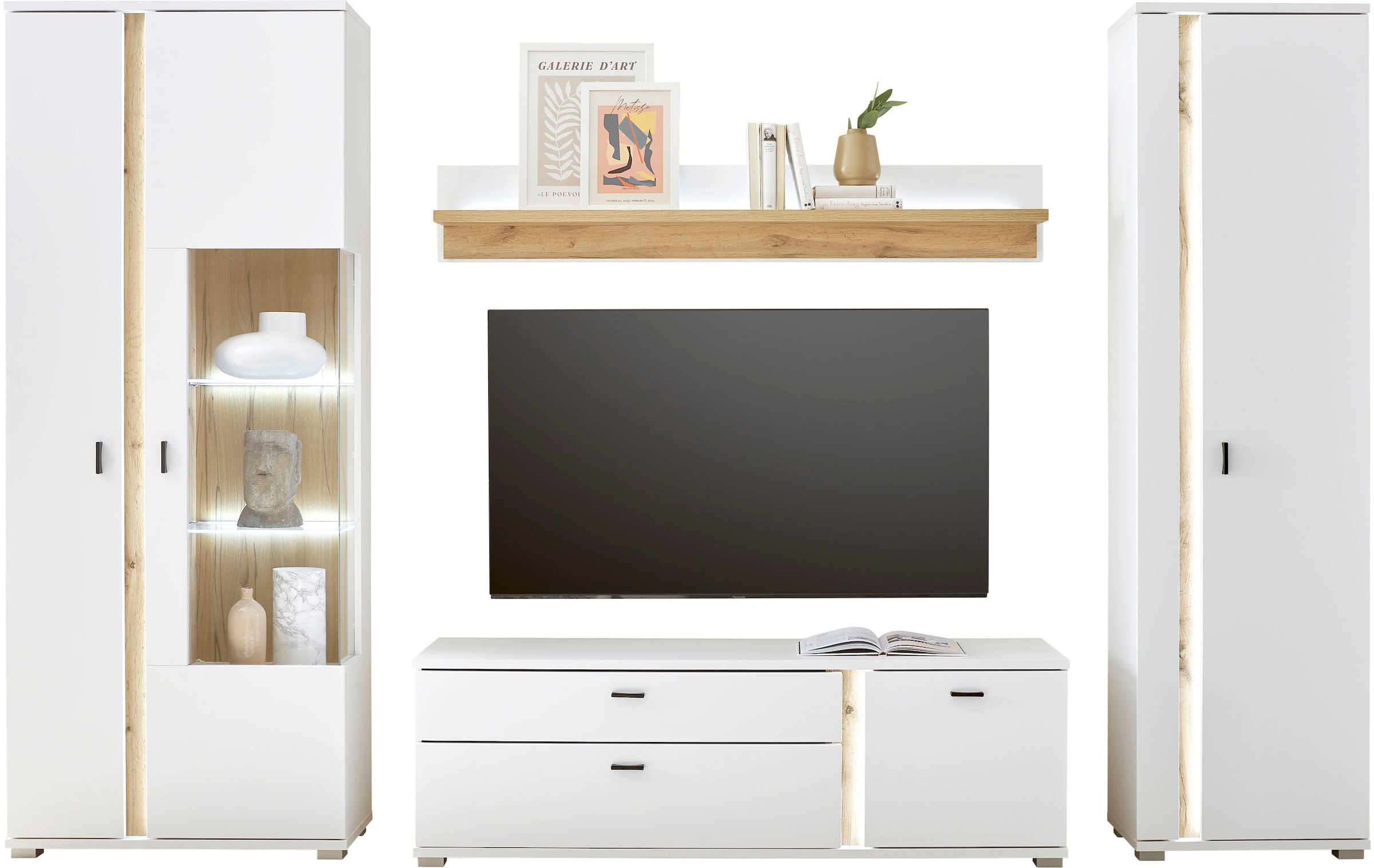 INOSIGN Wohnwand "LONG ISLAND" Set, 4 Stk. tlg. günstig online kaufen