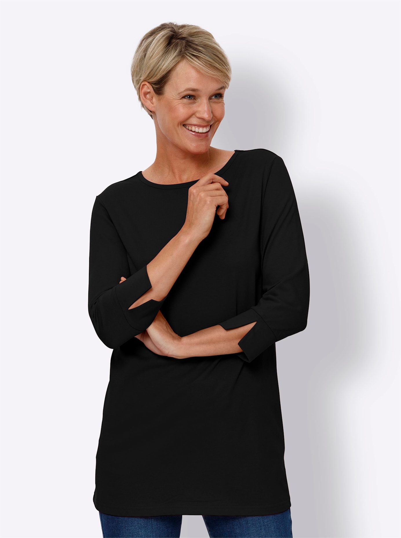 Classic Basics 3/4-Arm-Shirt "Longshirt", (1 tlg.) günstig online kaufen