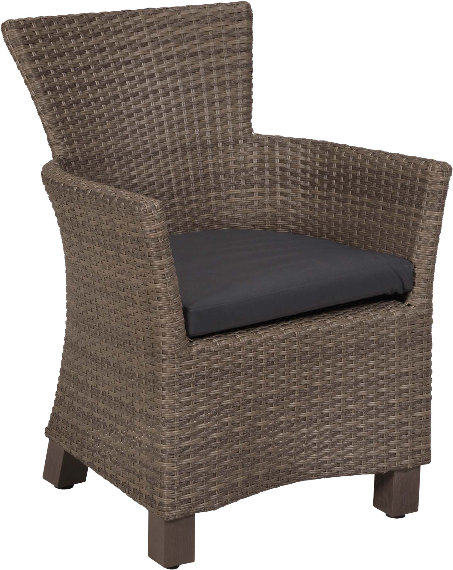 MERXX Garten-Essgruppe »Toskana« Set, 5 tlg. inkl. 4 Sessel, 4 Auflagen, 1 Tisch