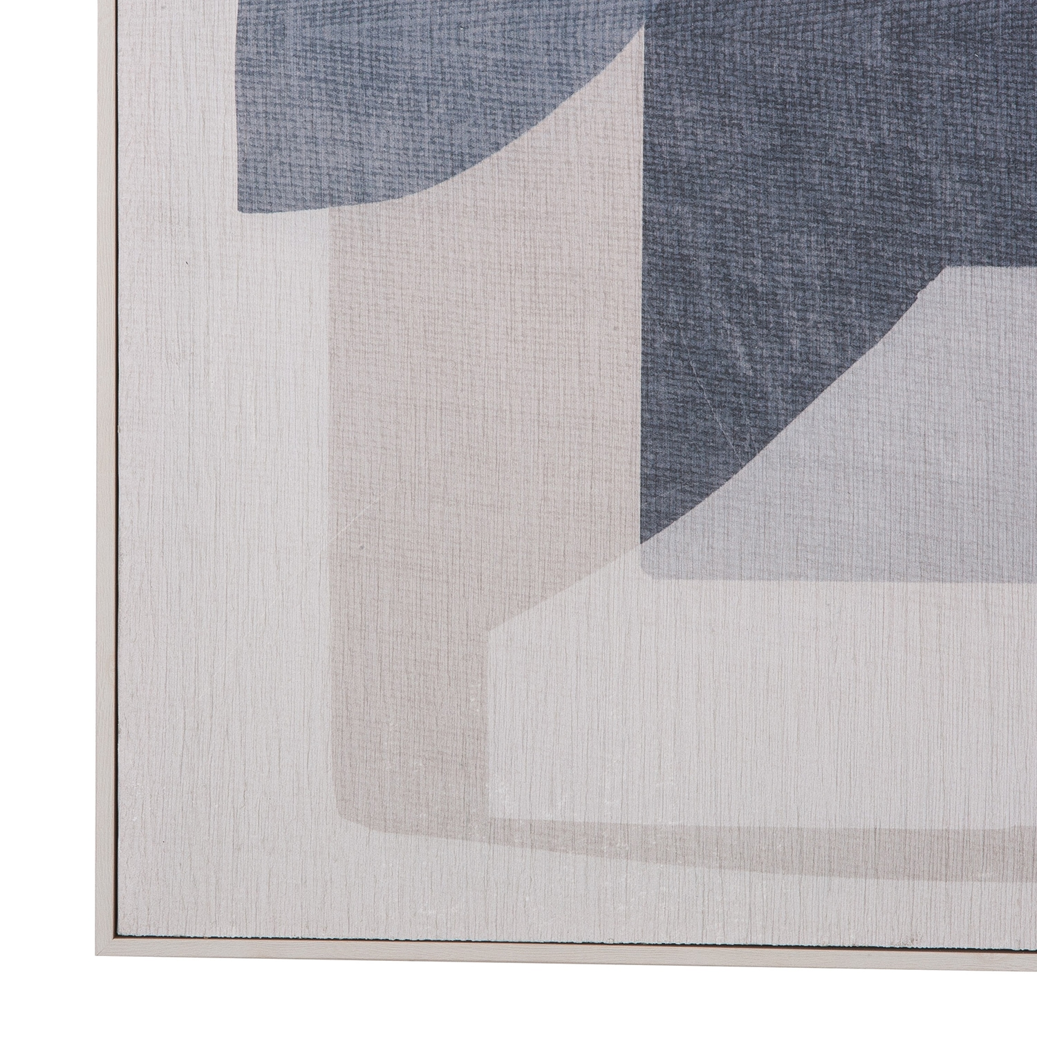 GILDE Bild mit Rahmen »Bild rechteckig Zerb blau; weiß H. 102 cm«, (1 St.)