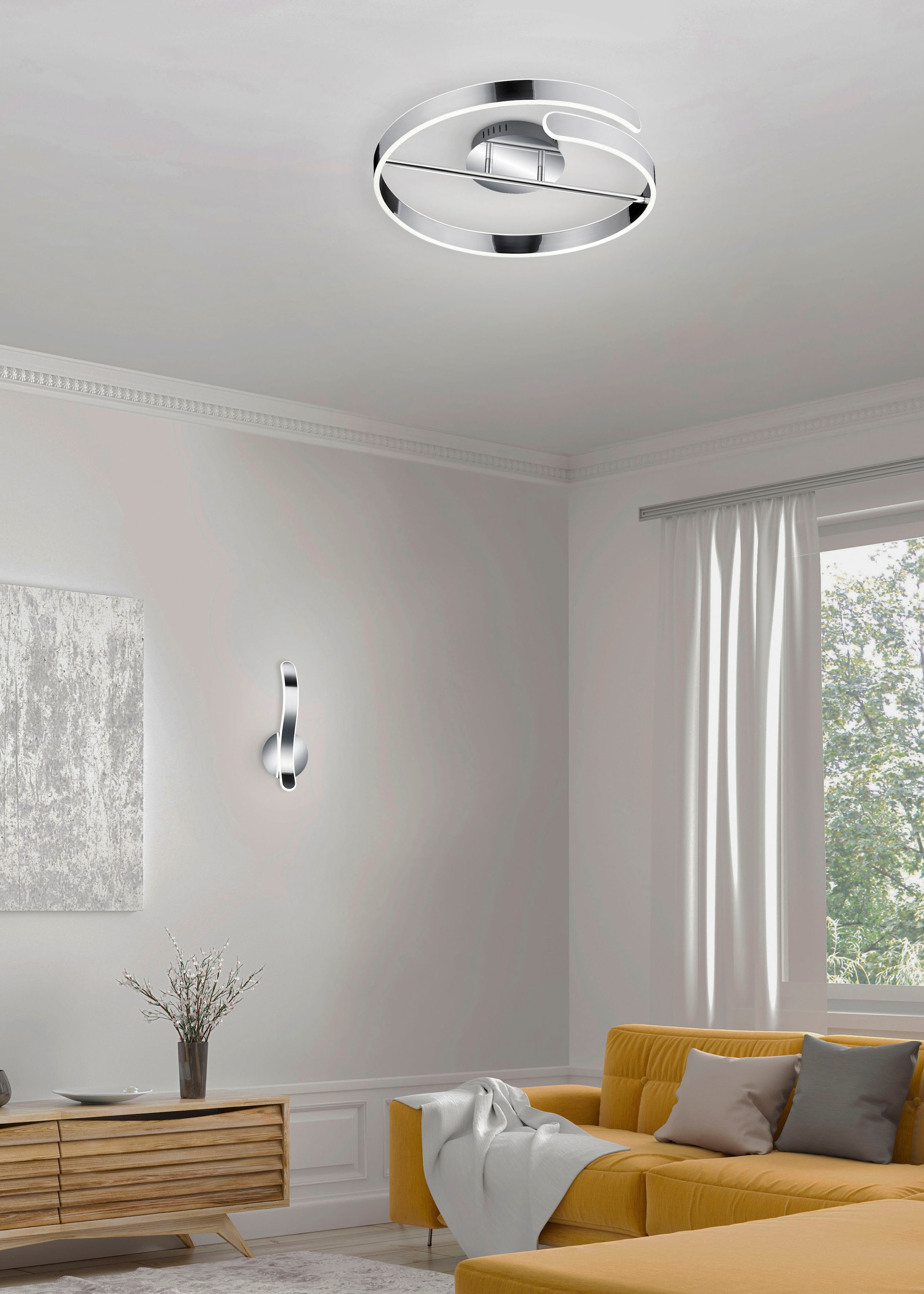 TRIO Leuchten LED Wandleuchte »Parma«, mit BAUR neutralweiß flammig-flammig, | dimmbar Beleuchtung, 4000K, 1 Wandlampe indirekter 11W