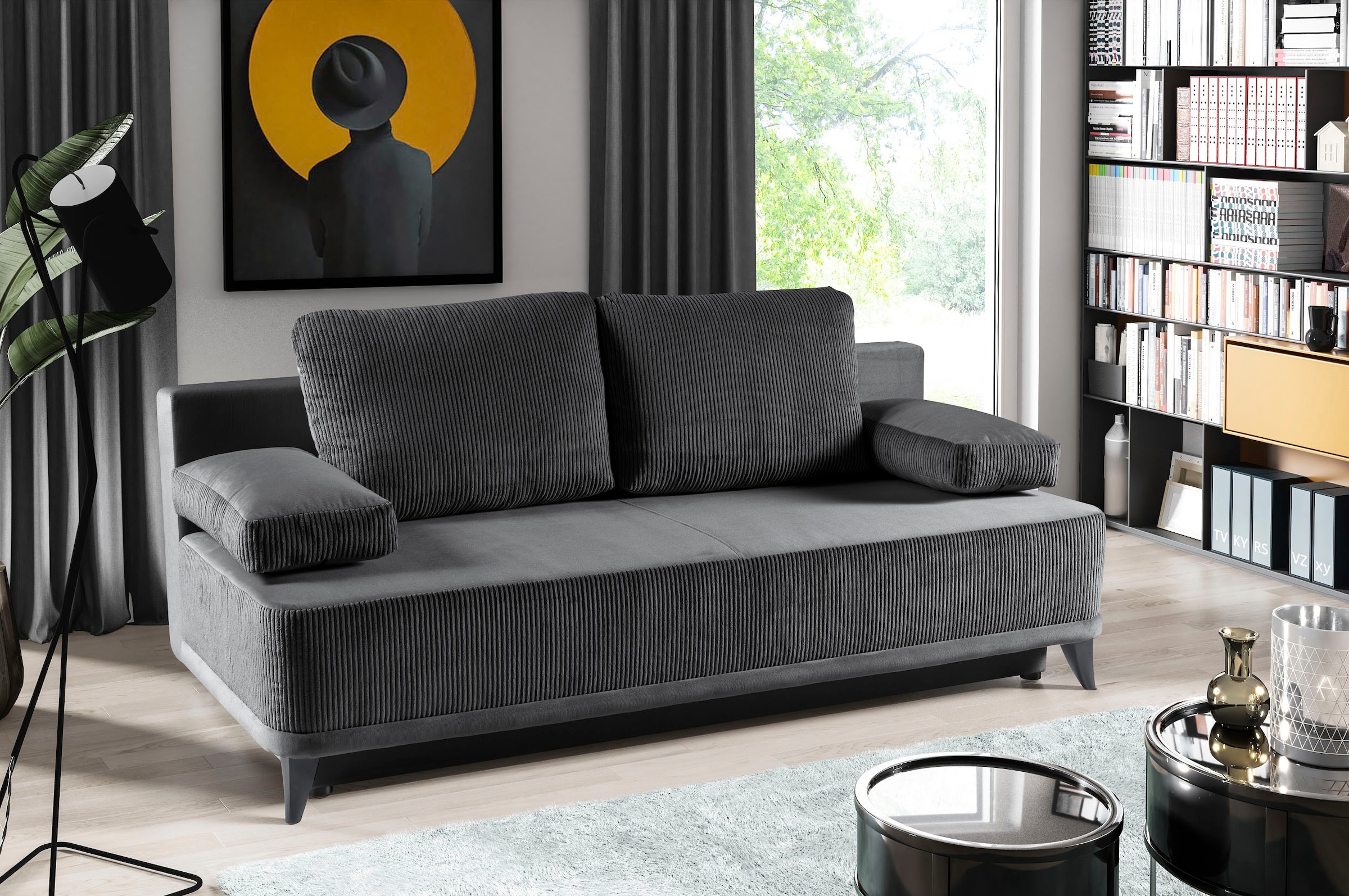 WERK2 Schlafsofa "Rosso Breite 204, Liegefläche 140/200cm. aktueller Cord M günstig online kaufen