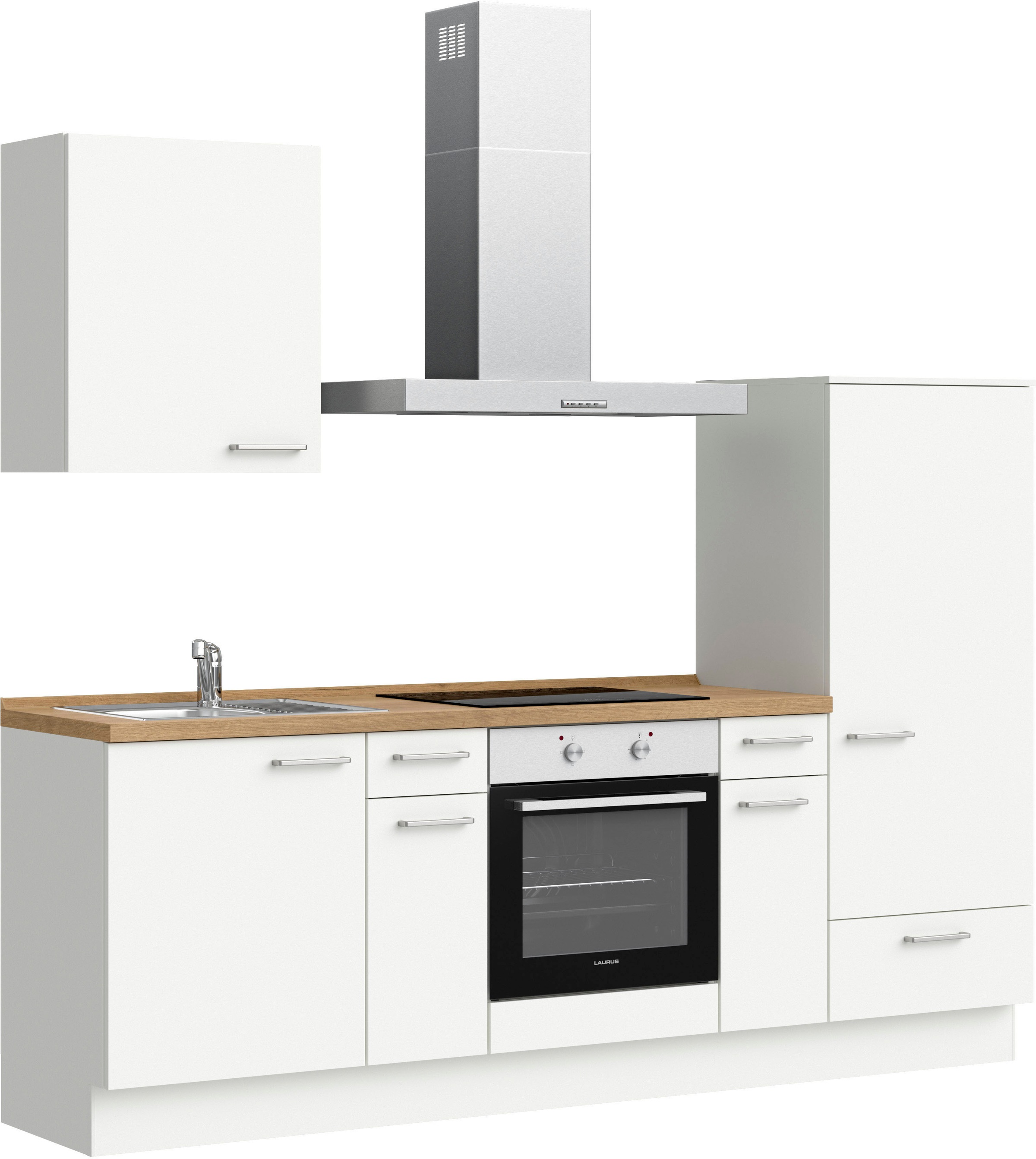 nobilia® Küchenzeile »"Touch I"«, vormontiert, Ausrichtung wählbar, Breite 240 cm, wahlw. mit E-Geräten