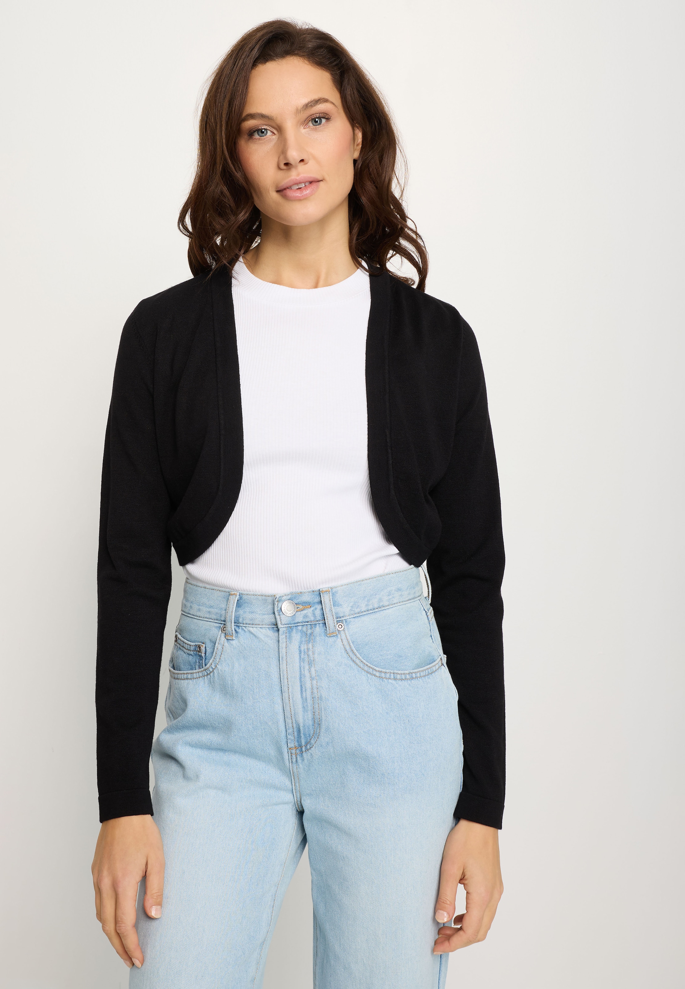 LASCANA Bolero aus leichter Strickqualität, Kurzstrickjacke, casual günstig online kaufen