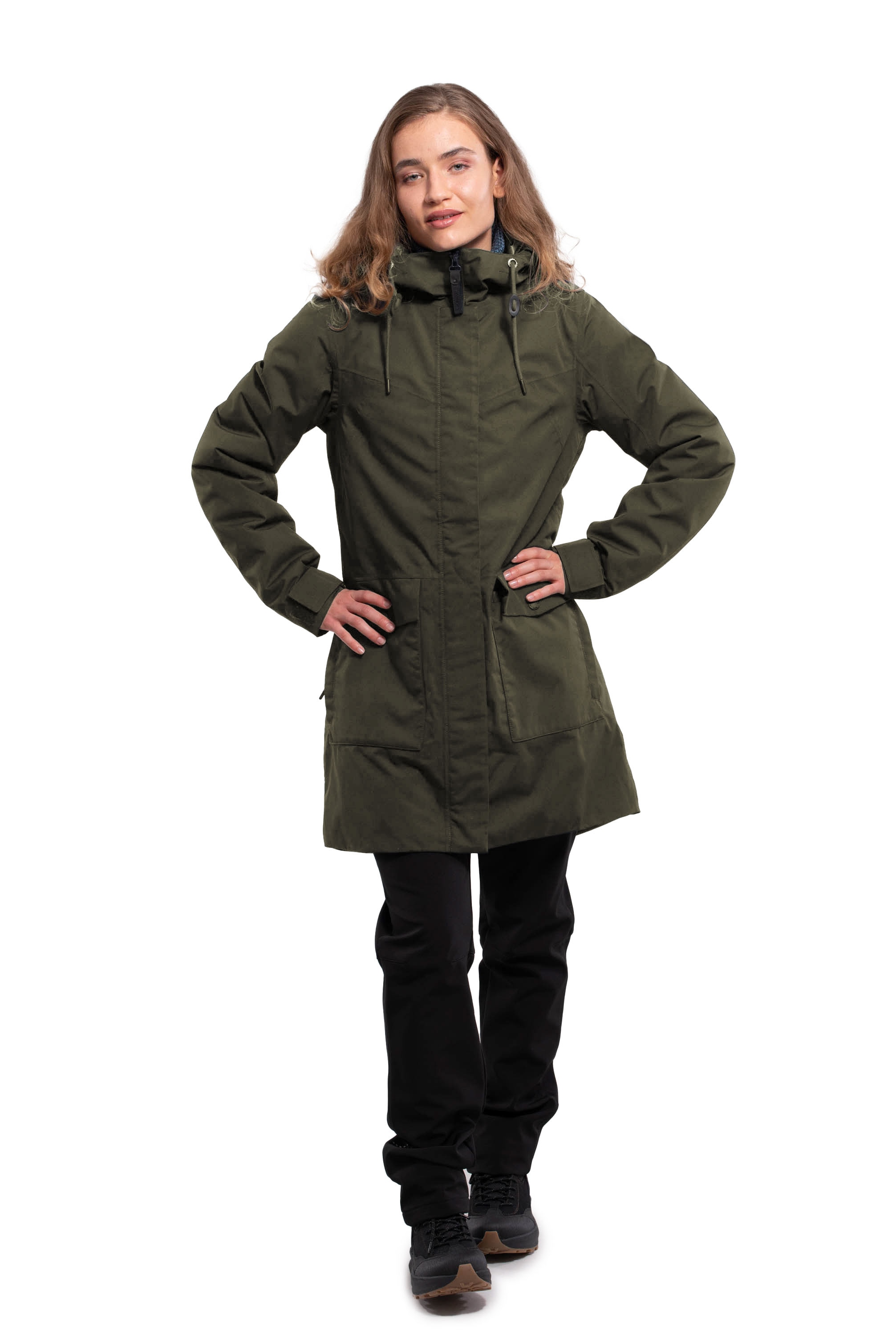 Icepeak Funktionsparka "D FUNKTIONSPARKA ALPENA" mit Kapuze mit Eingriffsta günstig online kaufen