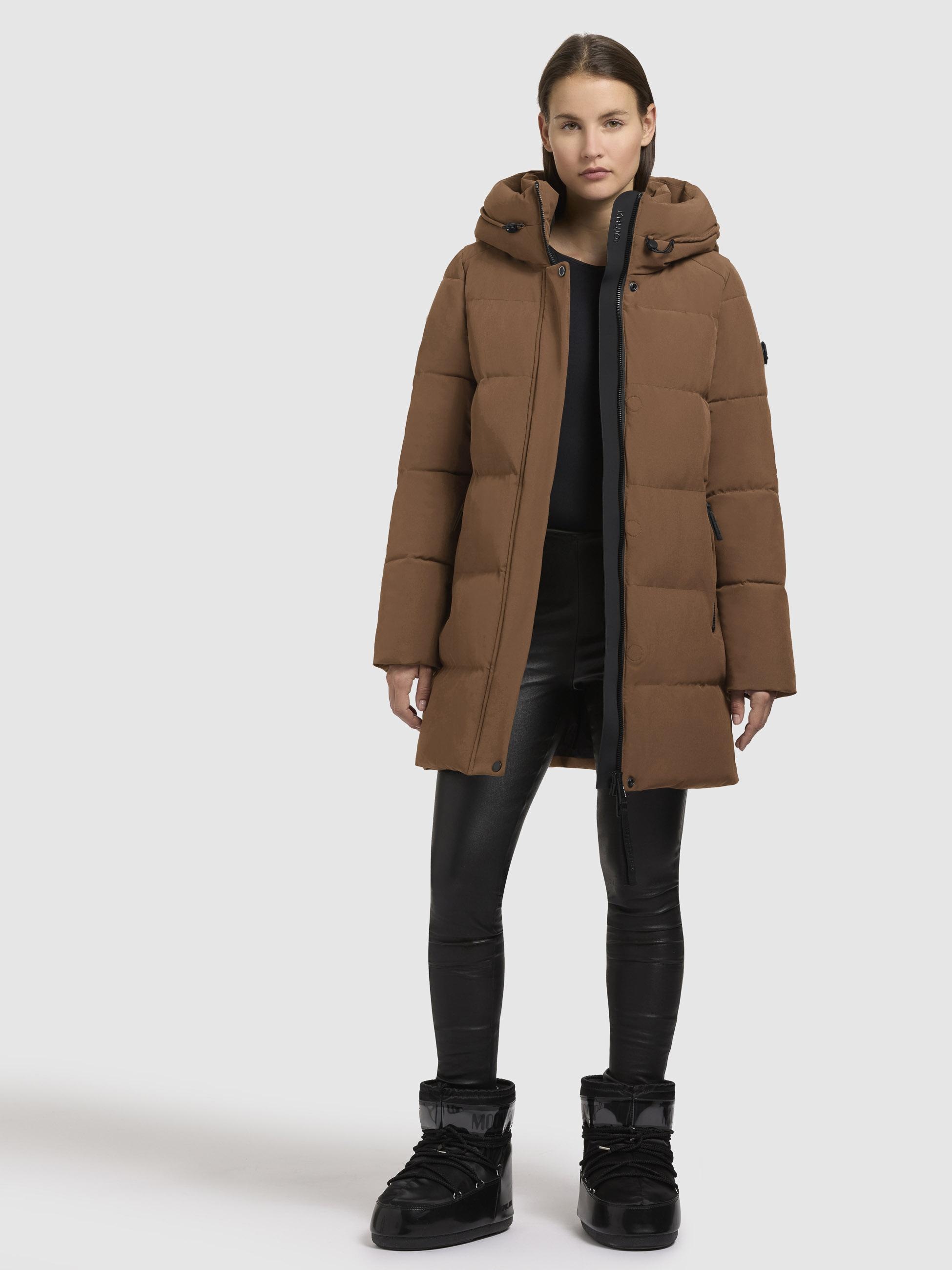 khujo Steppjacke »Lola-YM«, mit Kapuze, warme Winterjacke mit großzügiger Kapuze