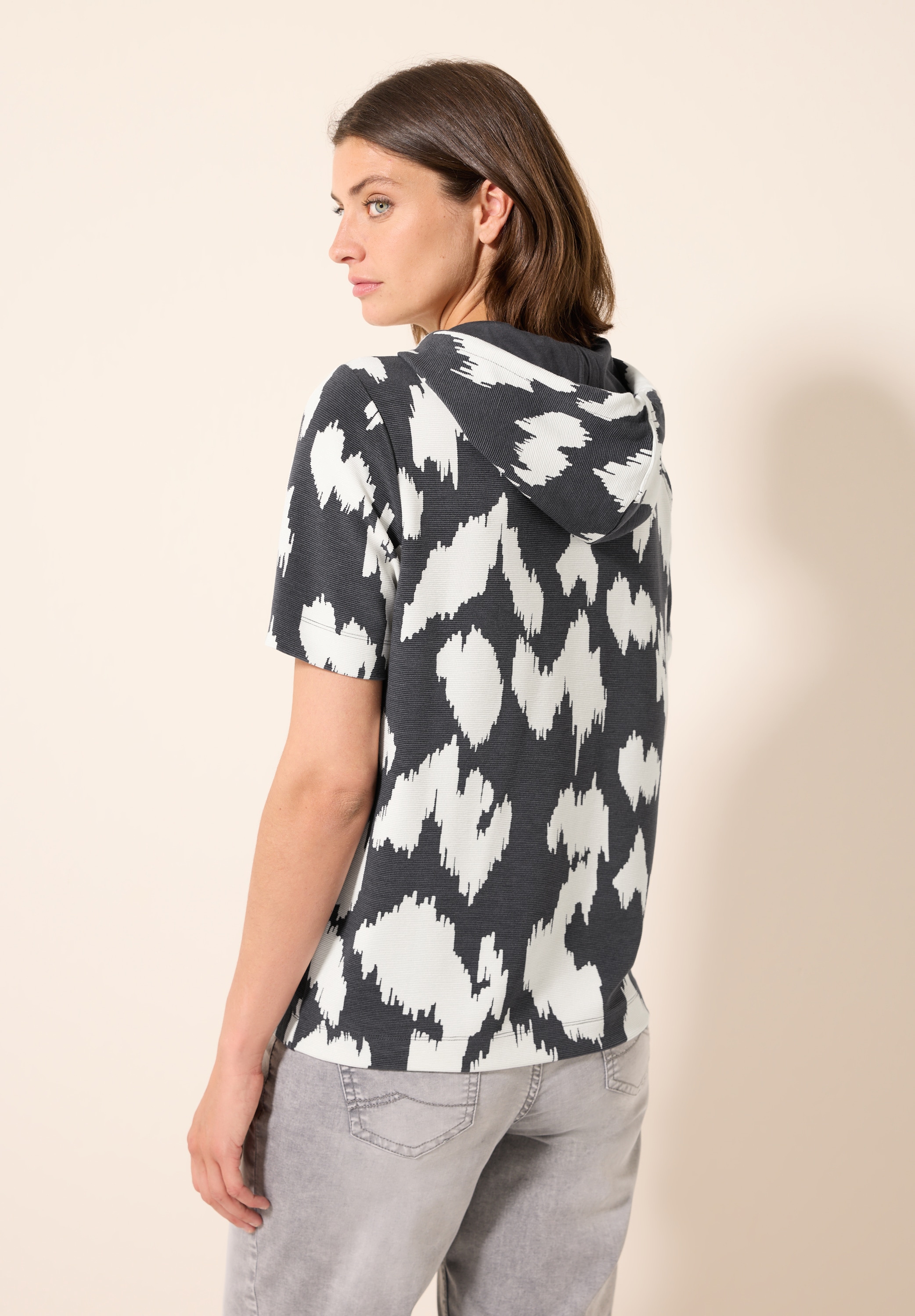 Cecil Kapuzenshirt, mit grafischem Muster