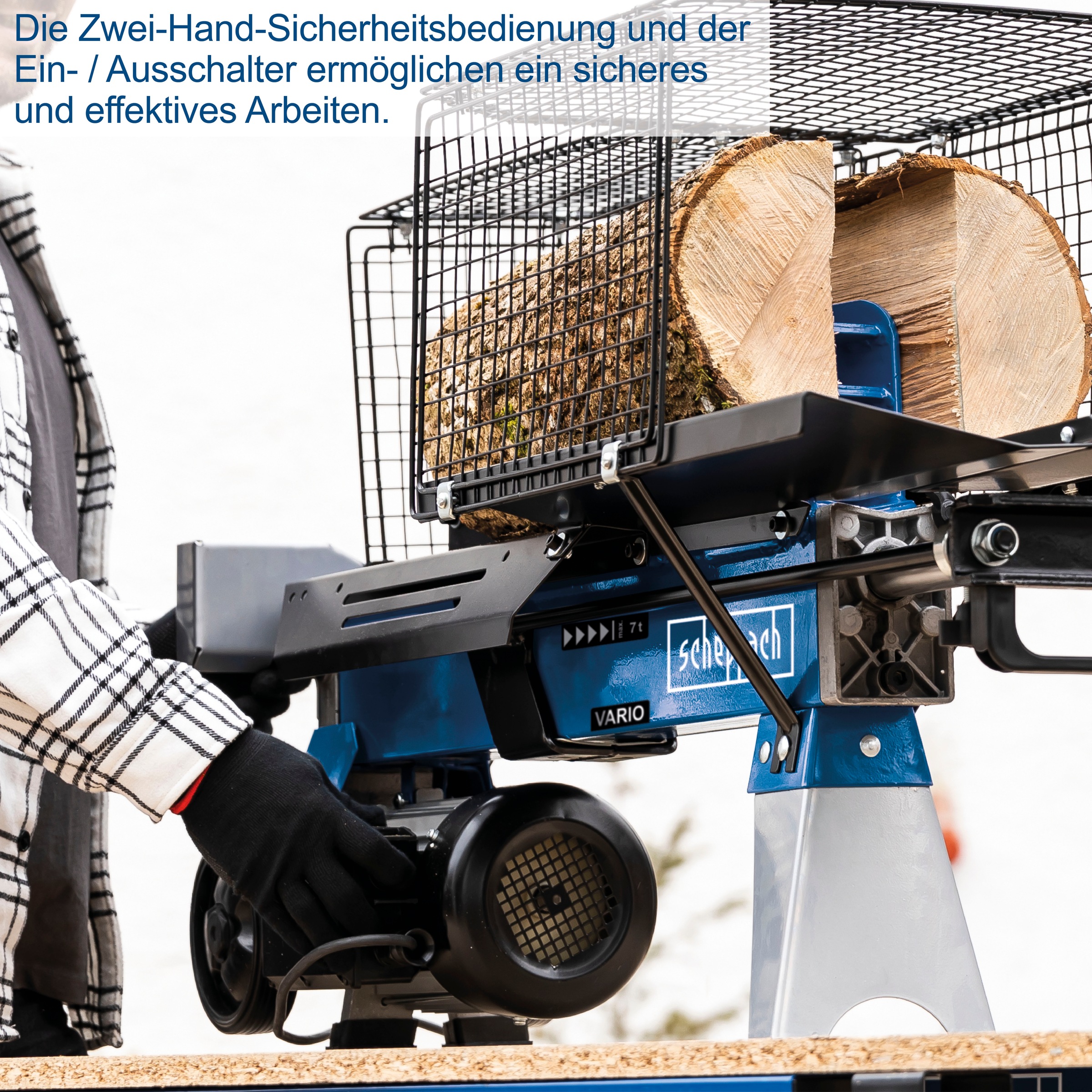 Scheppach Holzspalter »»HL760L«, 2200 W«, Spaltkraft 7 Tonnen