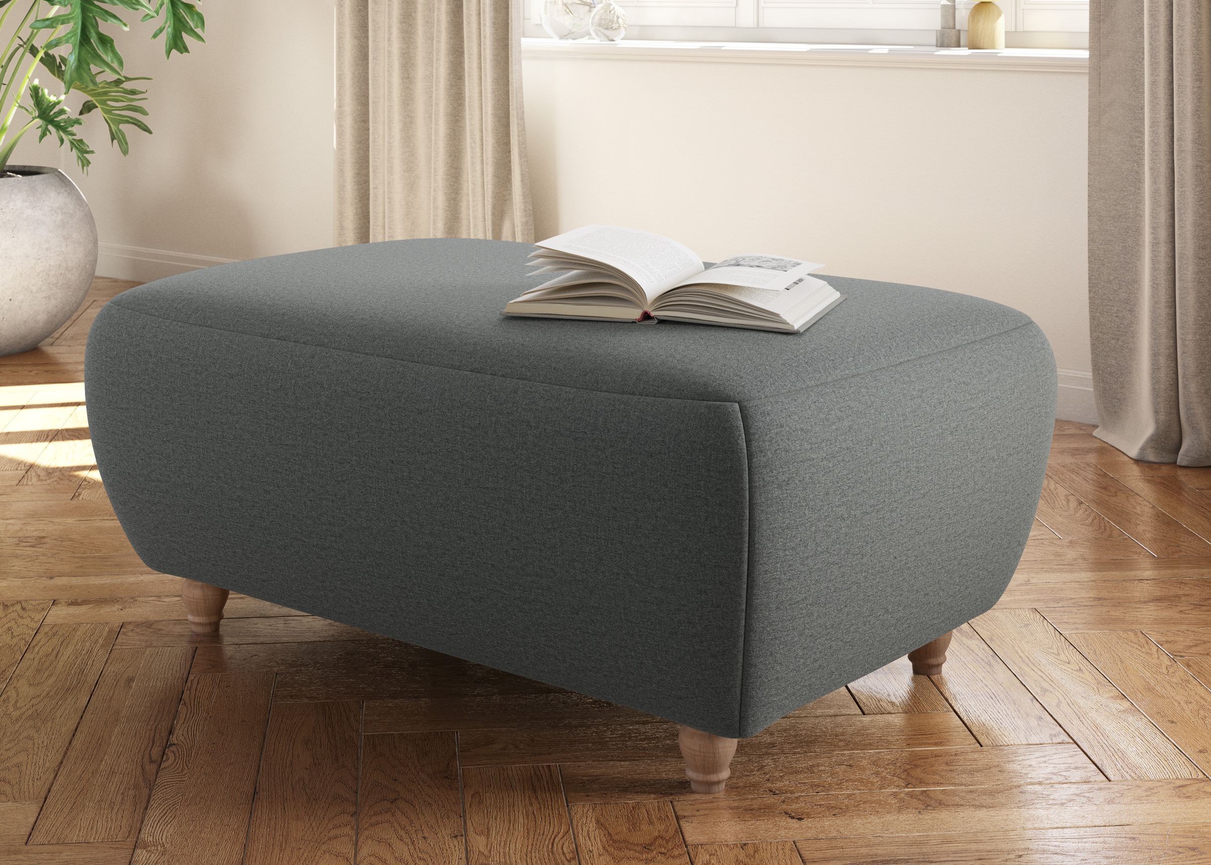 Home affaire Polsterhocker "Boston" 1 Stk. tlg. in 4 Bezugsqualitäten, auch günstig online kaufen