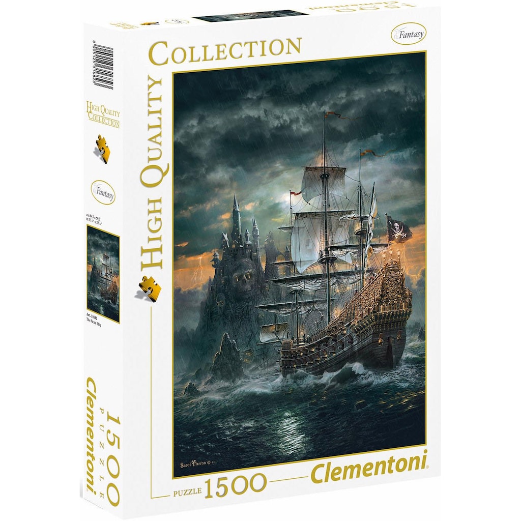 Clementoni® Puzzle »High Quality Collection, Das Piratenschiff«