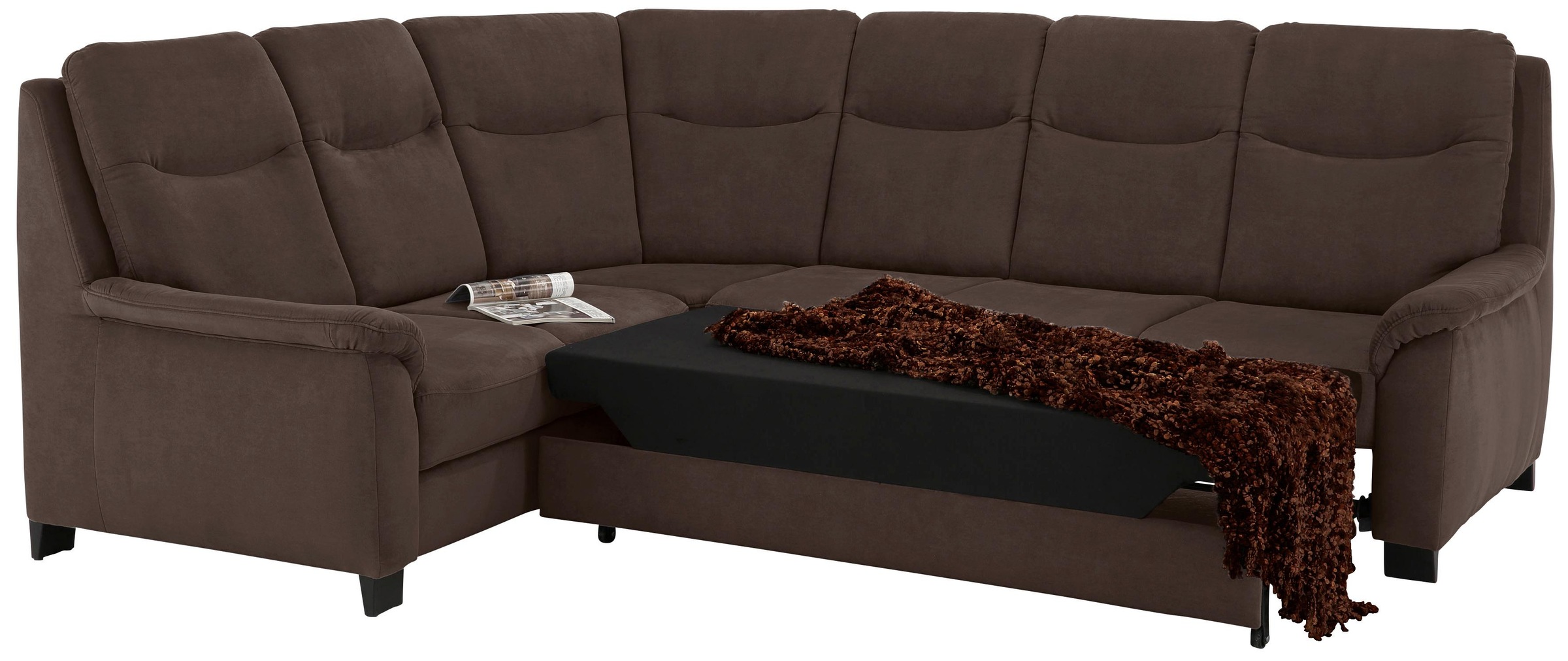 Home affaire Ecksofa »Boccaccio L-Form«, mit Federkern, incl. Kopfteilverstellung, wahlweise Bettfunktion
