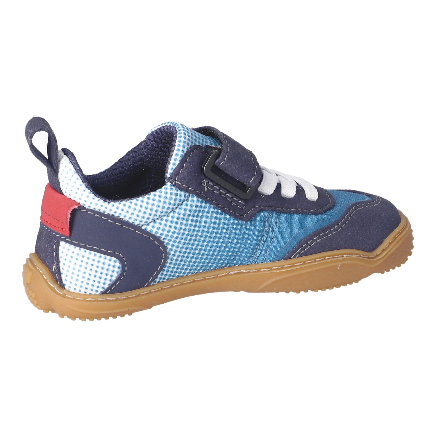 qnuffs Barfußschuh »Fichte«  Klettschuh, Sneaker, Halbschuh mit Kontrastbesätzen