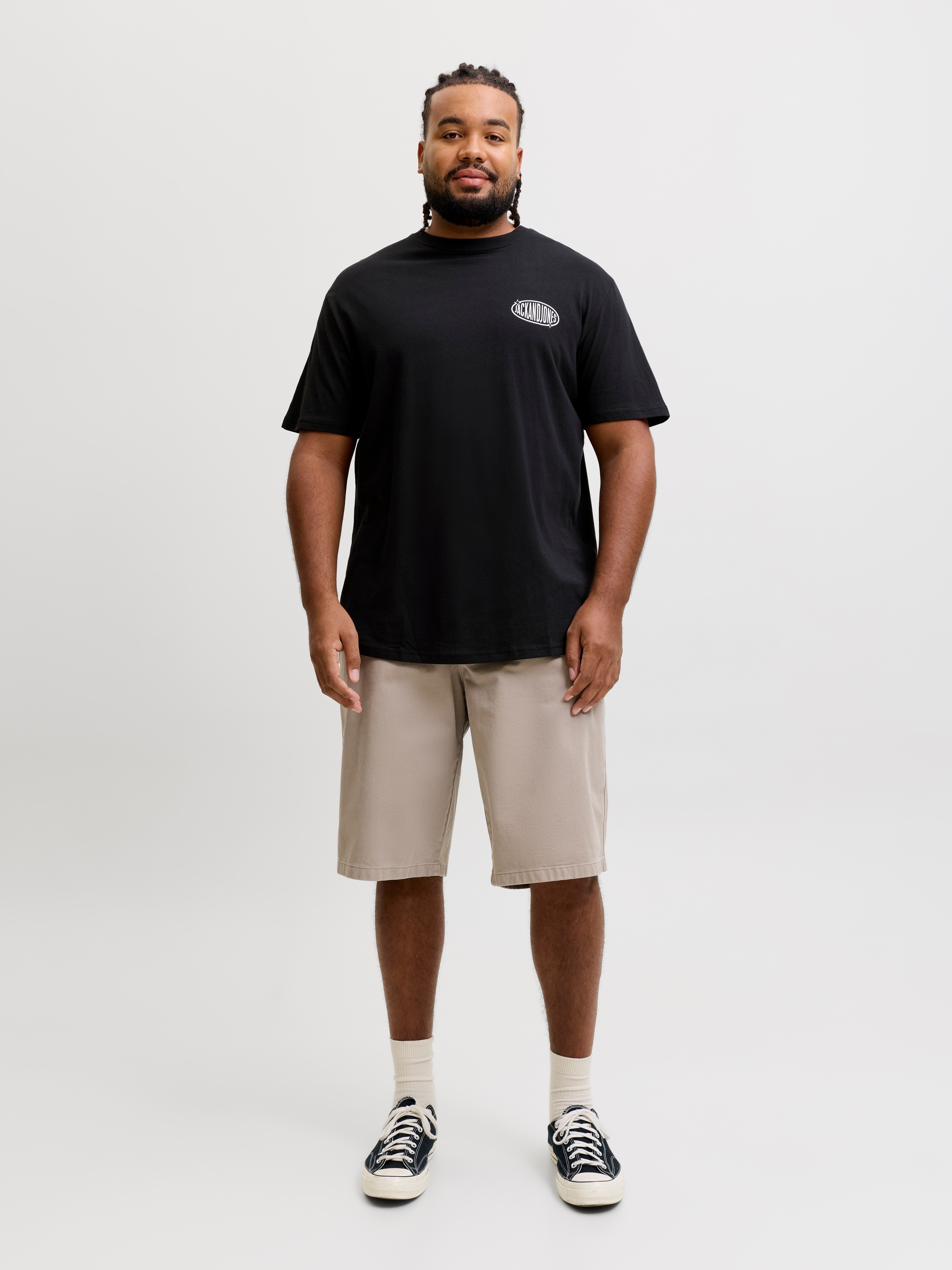 Jack & Jones PlusSize T-Shirt »JJLEGACY TEE SS CREW NECK PLS« Baumwolle, locker geschnitten
