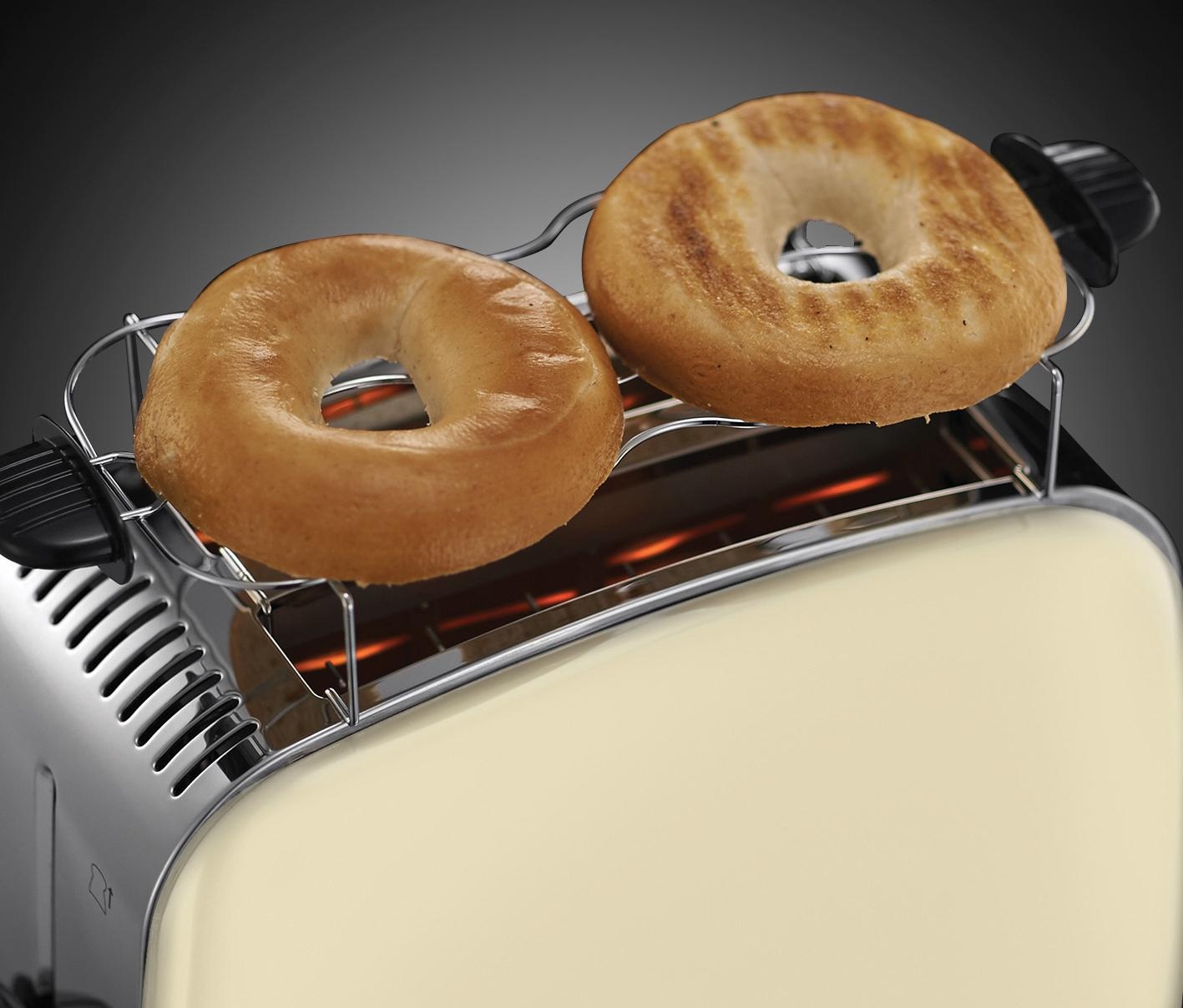 RUSSELL HOBBS Toaster »Colours Plus+ Classic Cream 23334-56«, 2 kurze Schlitze, 1670 W