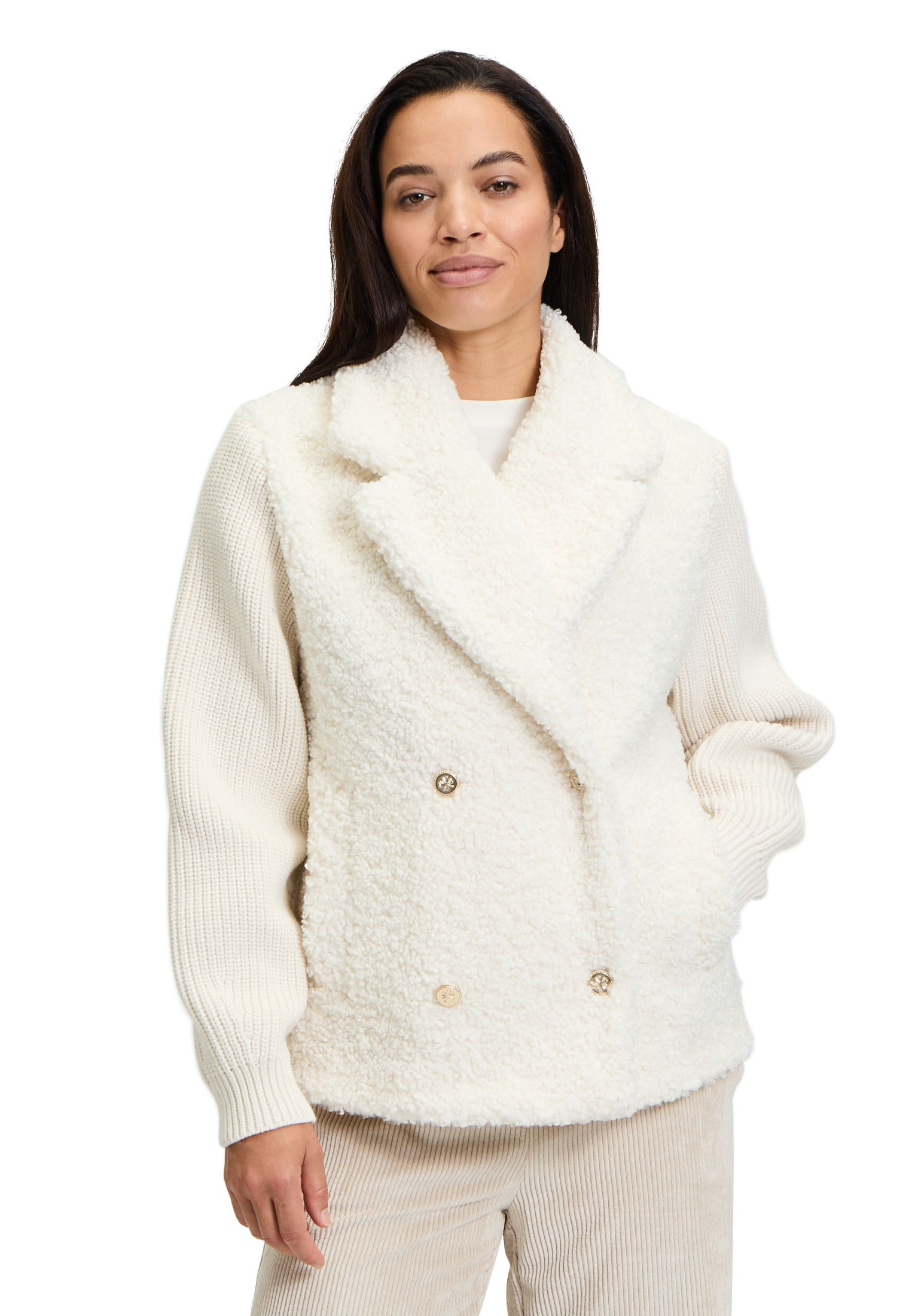 Cartoon Canvasjacke "Damen mit Eingrifftaschen" günstig online kaufen