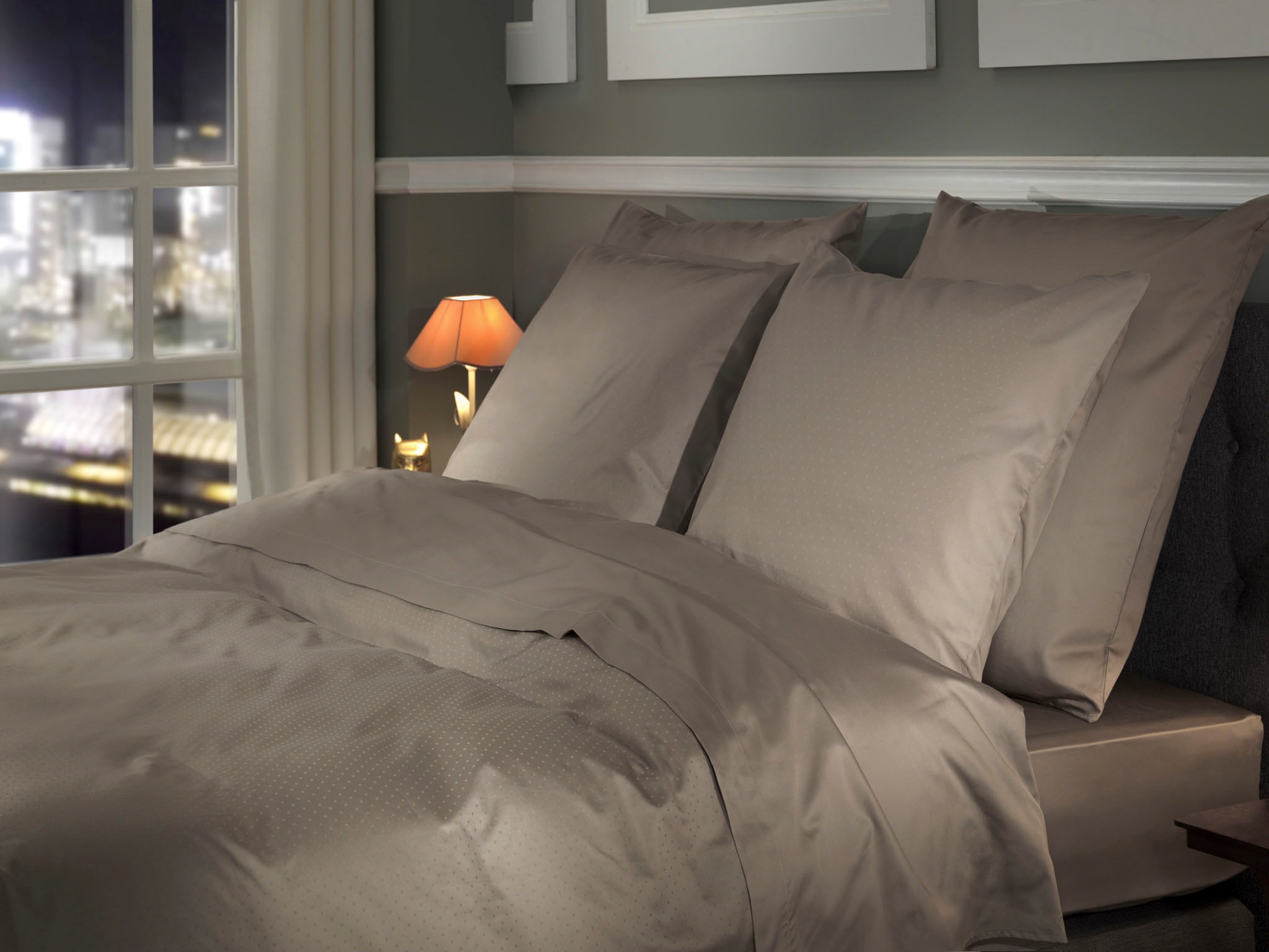 Thumbnail - Heckett & Lane Bettwäsche "Punto" 2 Stk. gepunktet, 100% Baumwolle ab 135x200 cm.