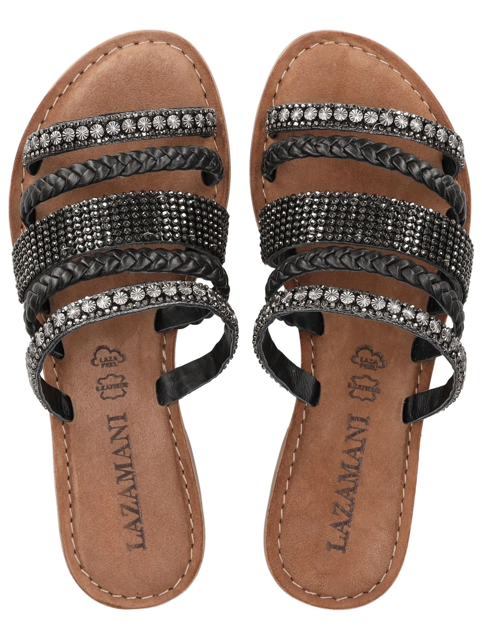 Lazamani Pantolette »Lazamani Pantoletten Leder/Textil«