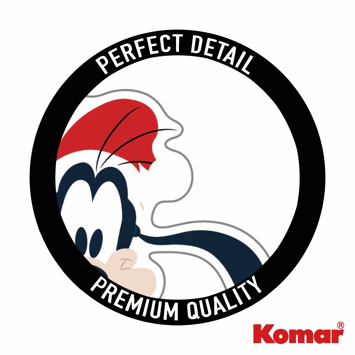 Thumbnail - Komar Fototapete "Fenstersticker - Disney Mickey Mouse Joyful - Größe 30 x 30 cm" Motiv  bedruckt glatt