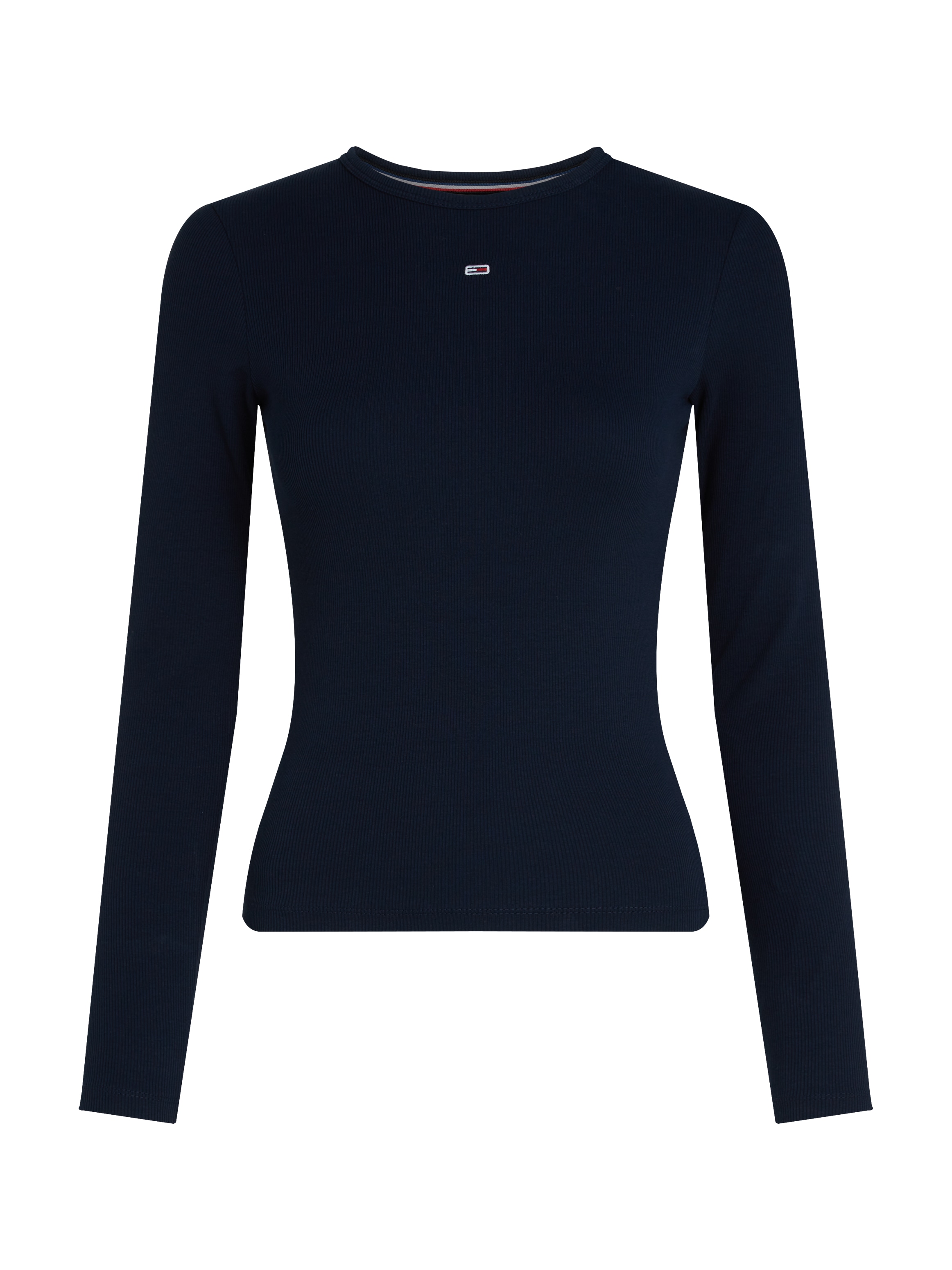 Tommy Jeans Langarmshirt »TJW 2PACK SLIM ESSENTIAL RIB LS«, (Packung, 2 tlg., 2er-Pack), in Rippoptik, mit Logostickerei