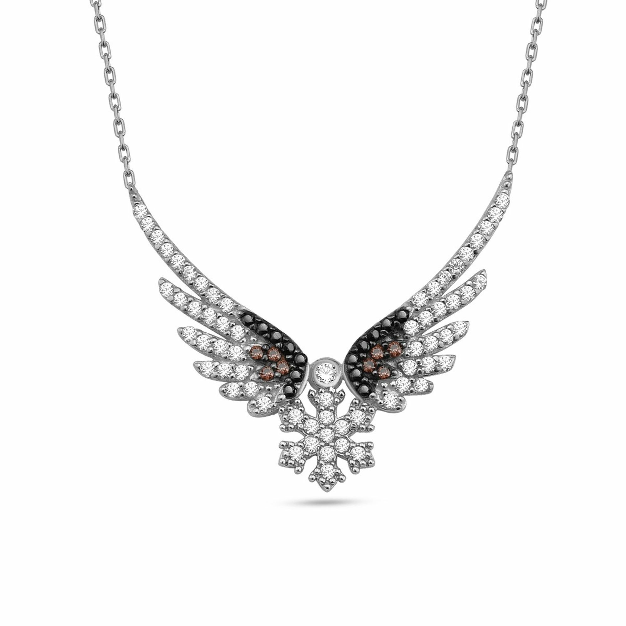 Engel & »925/- dKeniz Silber Silberkette« Sterling | bestellen Anhänger Kette für mit Schneeflocke BAUR