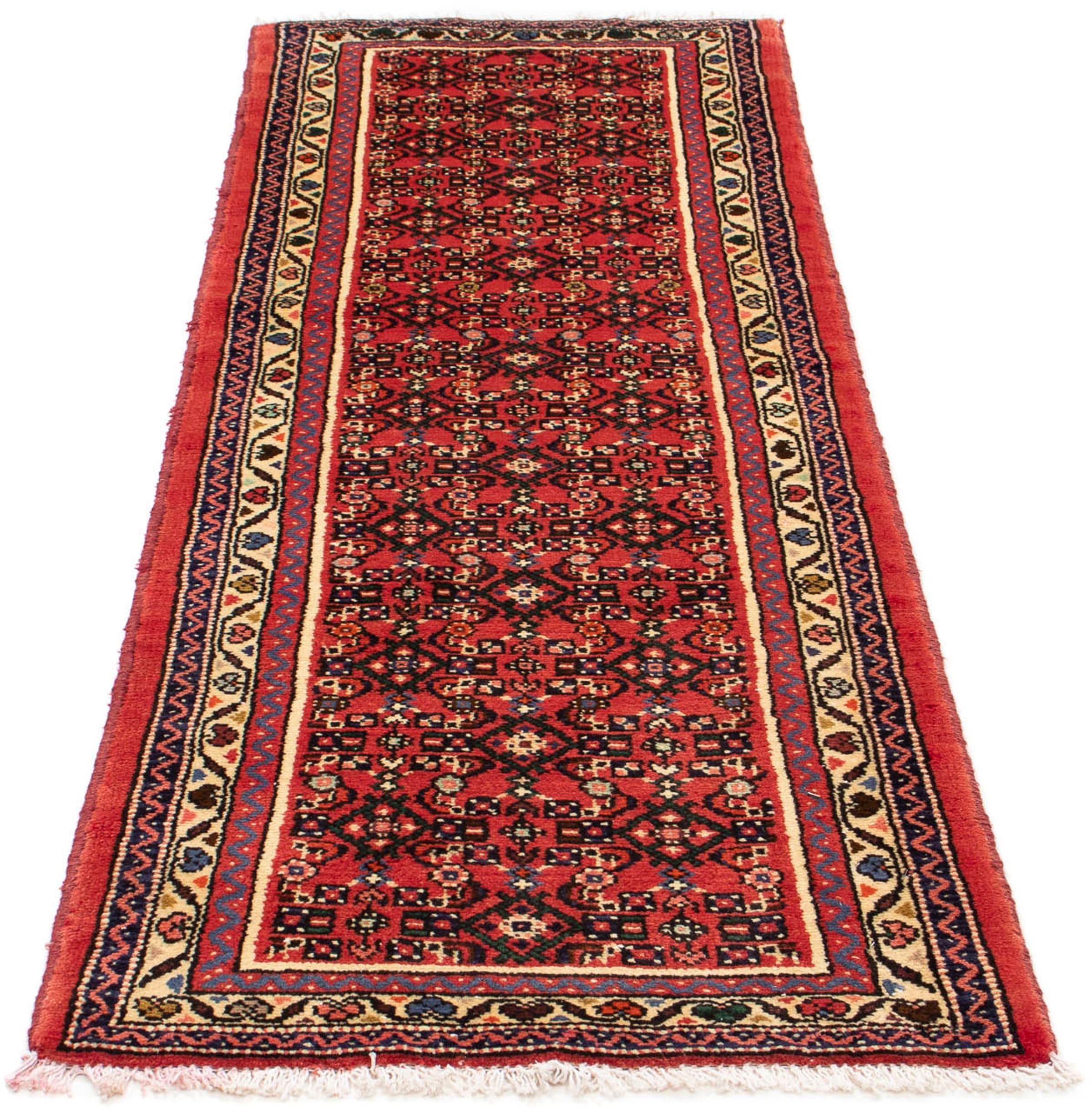 morgenland Orientteppich "Perser - Nomadic - 197 x 68 cm - rot", rechteckig, 10 mm Höhe, Wohnzimmer, Handgeknüpft, Einze