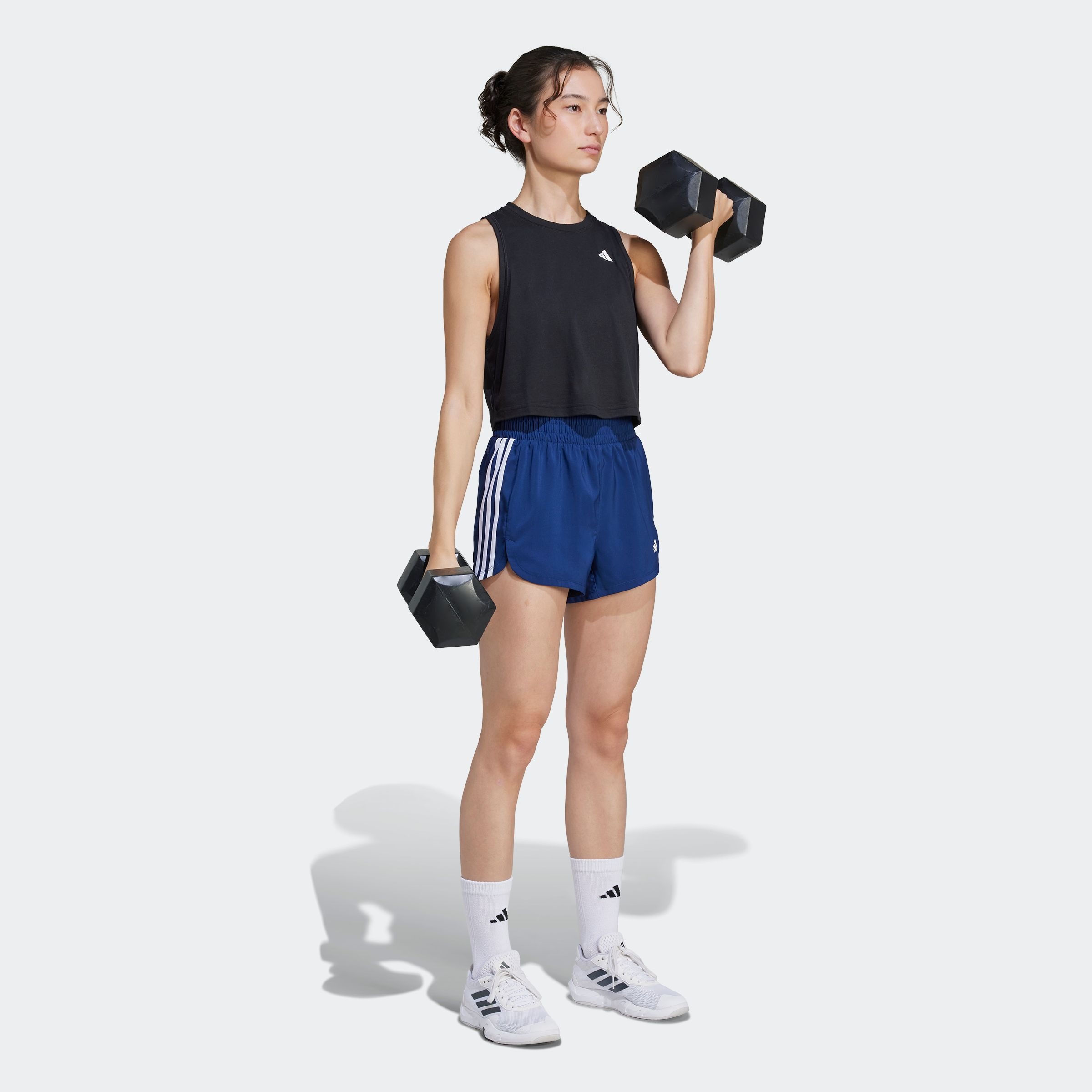 adidas Performance Shorts »PACER WVN HIGH«, (1 tlg.), Woven Trainingsshorts mit hohem Bund
