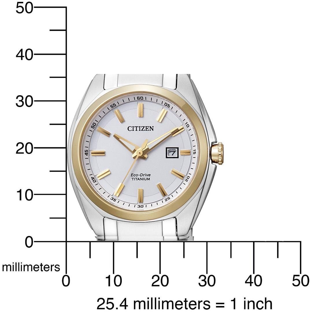 Citizen Titanuhr »Super Titanium«, Armbanduhr, Damenuhr, Solar, Titanarmband, Saphirglas