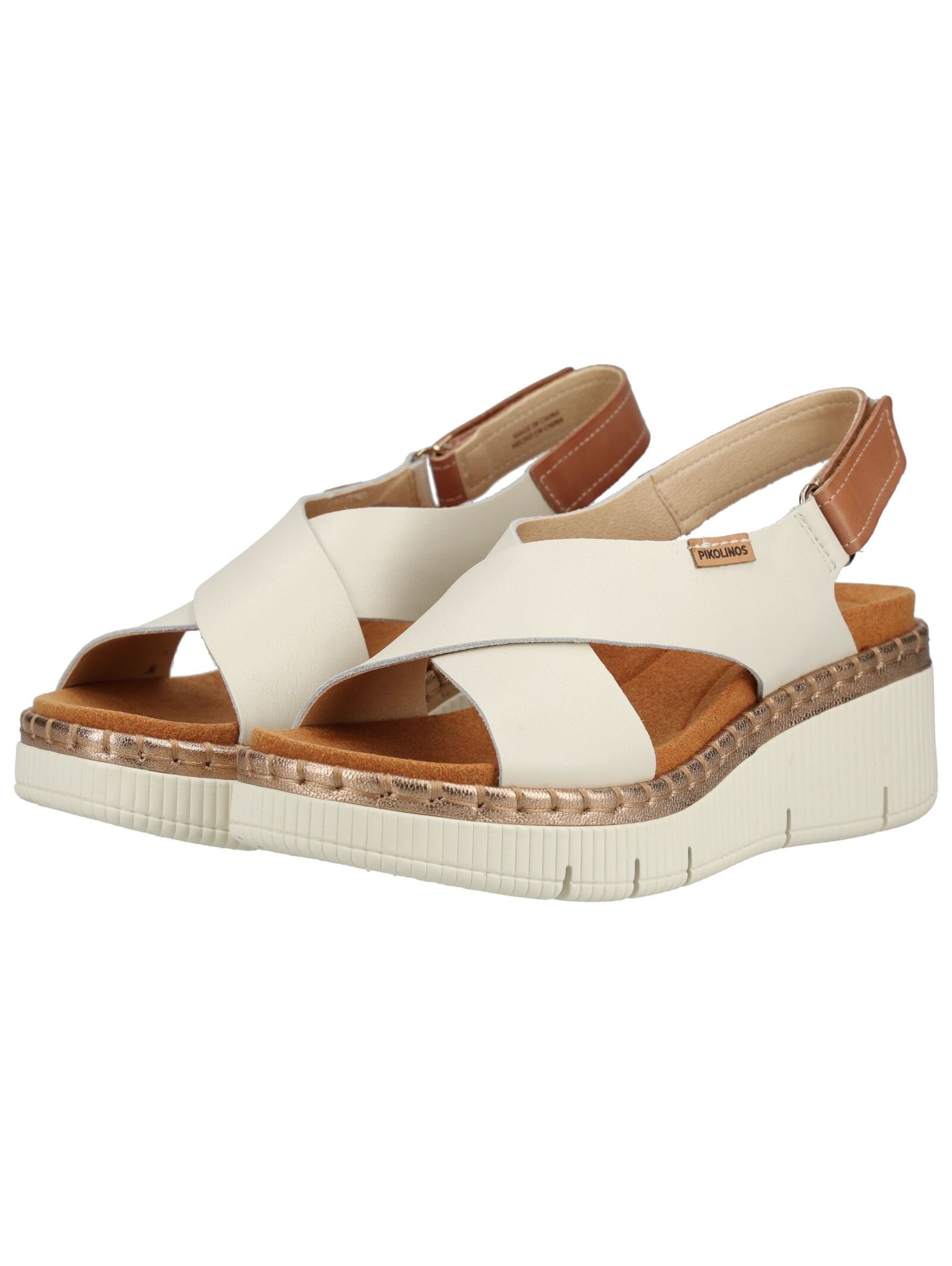 Pikolinos Wedge Sandal White/Gold 42 3